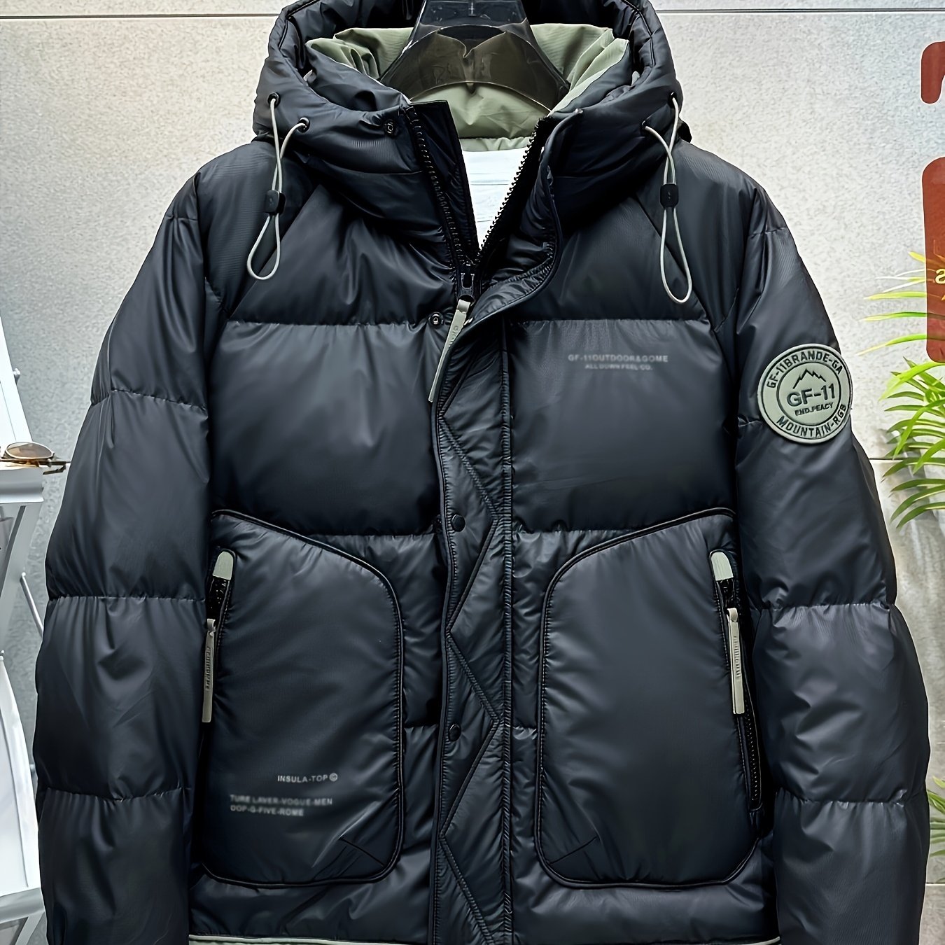Winter Thick And Warm Men's Short -padded Jacket, Trendy And Cool Workwear -padded Jacket, Jacket And Jacket