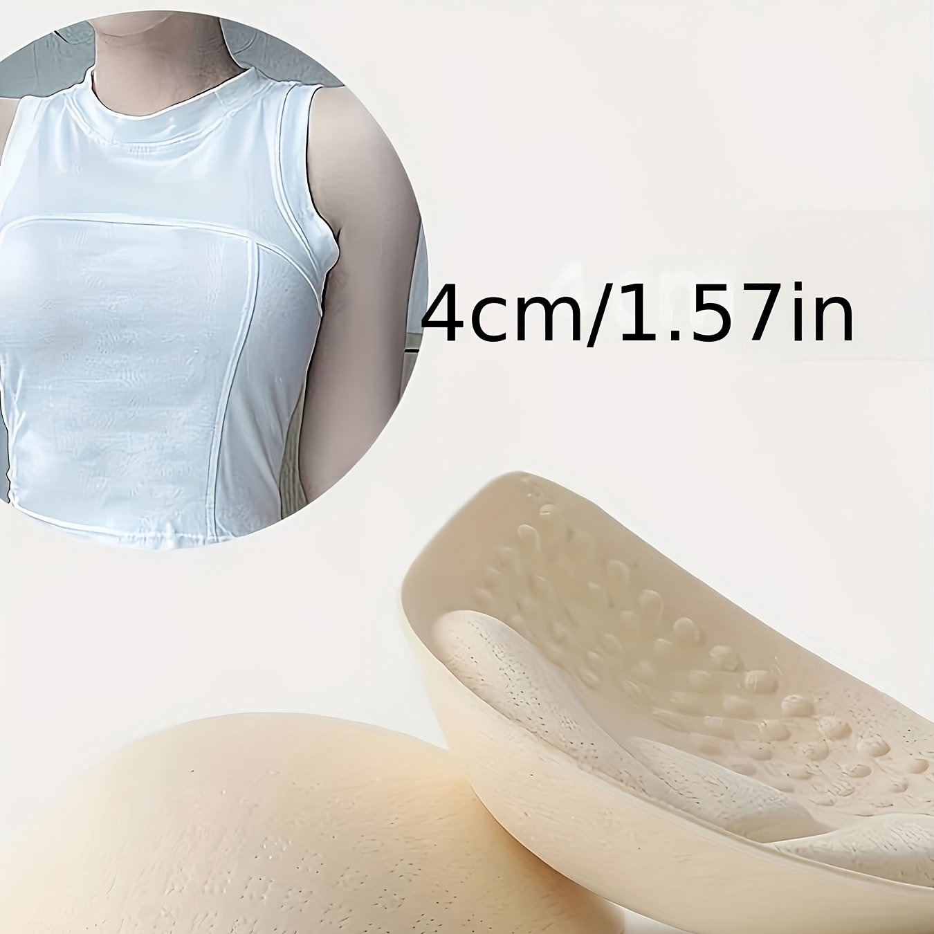 2 Universal External Breast Pads For Enhancing Bust Size, Thickened Inner Bra Pads, Special Pads For Small Or Flat Chests