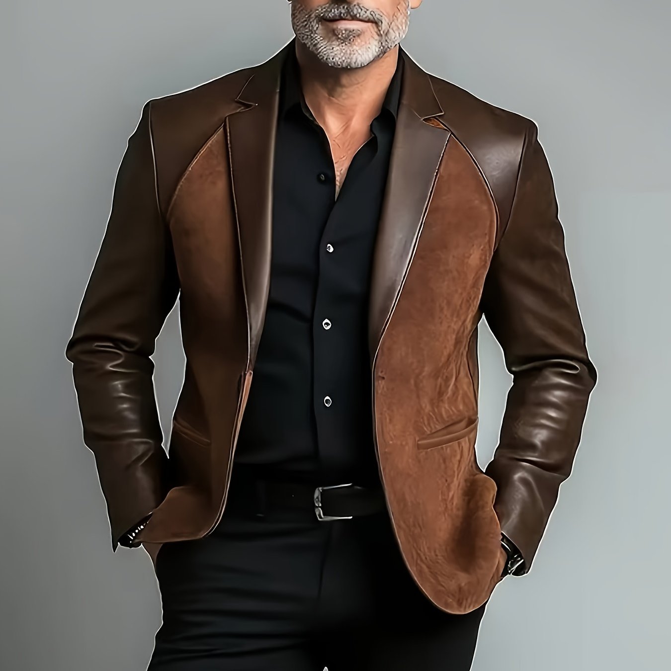 TEMU Traje casual para hombre, moderno y elegante, ideal para , otoño e invierno, conjunto versátil para viajes de negocios, reuniones, y ocasiones