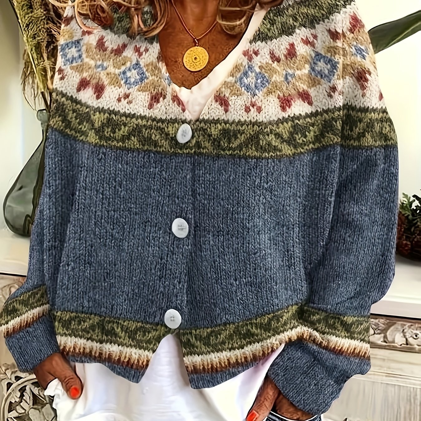Front Cardigan Knitwear Casual Outerwear Pullover Sweater Fashion