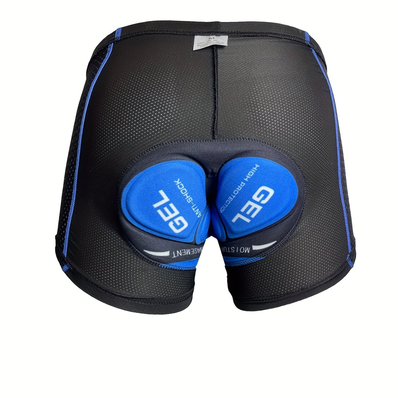 TEMU Print Gel 5d Cushion Mesh Fabric Splicing Fashionable Men's Cycling Underwear