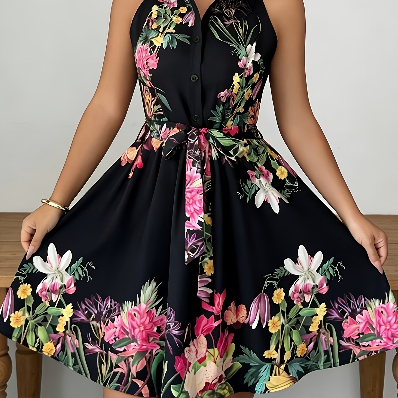 TEMU Floral Printed Dress For Women