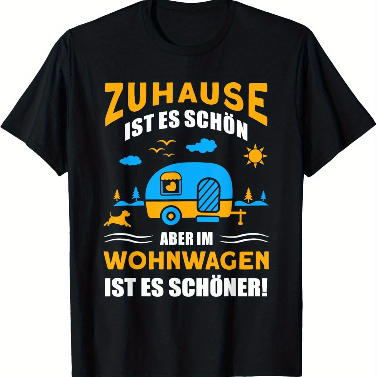 Image of Plus Size Campsite Funny Sayings Camping T-shirt Funny Men's T-shirt, Vintage Men's T-shirt Men's Summer Casual T-shirts, Party Costumes, Carnival T-shirt, Plus Size