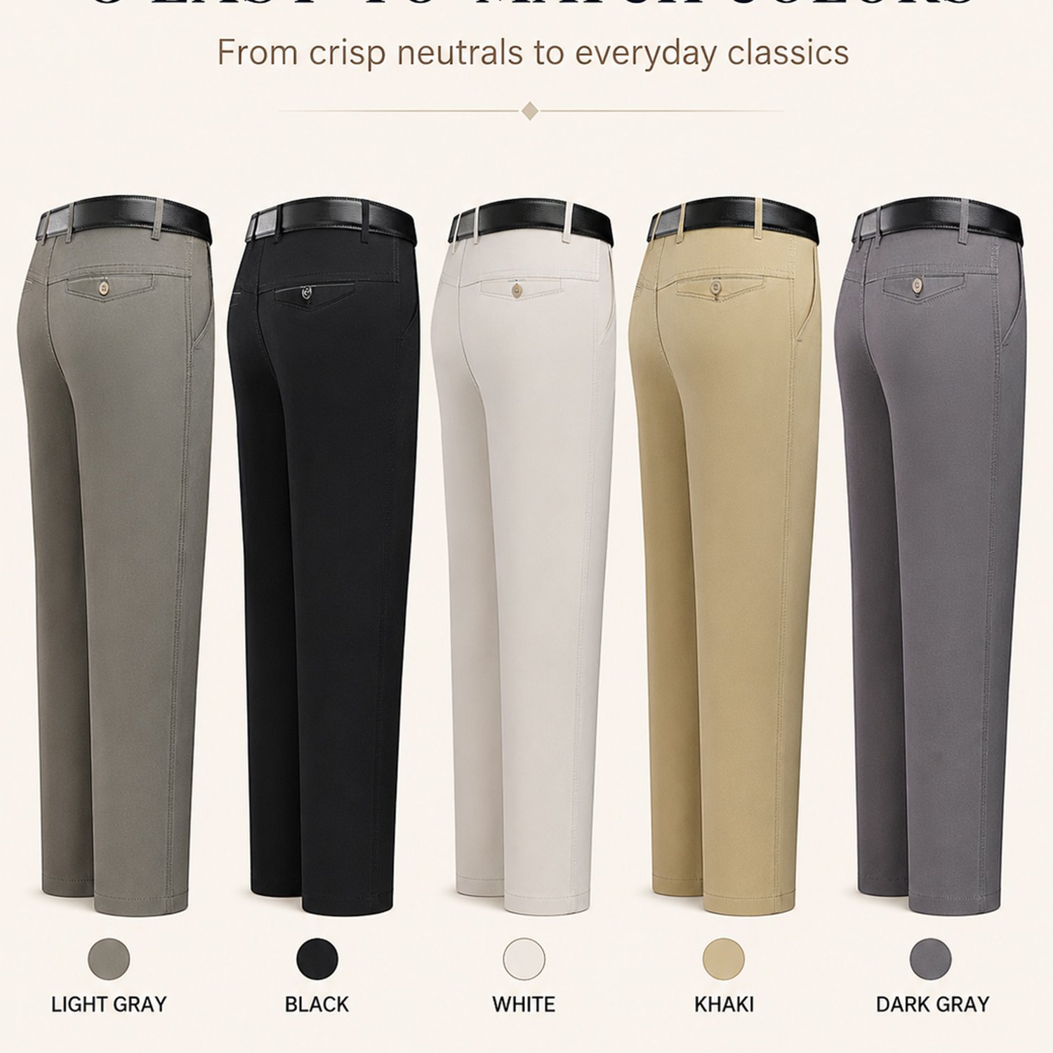 Image of Teenager's Teen Casual Pants, 1pc Loose And Slimming, In , Breathable Casual Pants, Soft And Breathable With No Restraint, Fit Formal Business Casual Trousers, Suitable For Classes, Parties