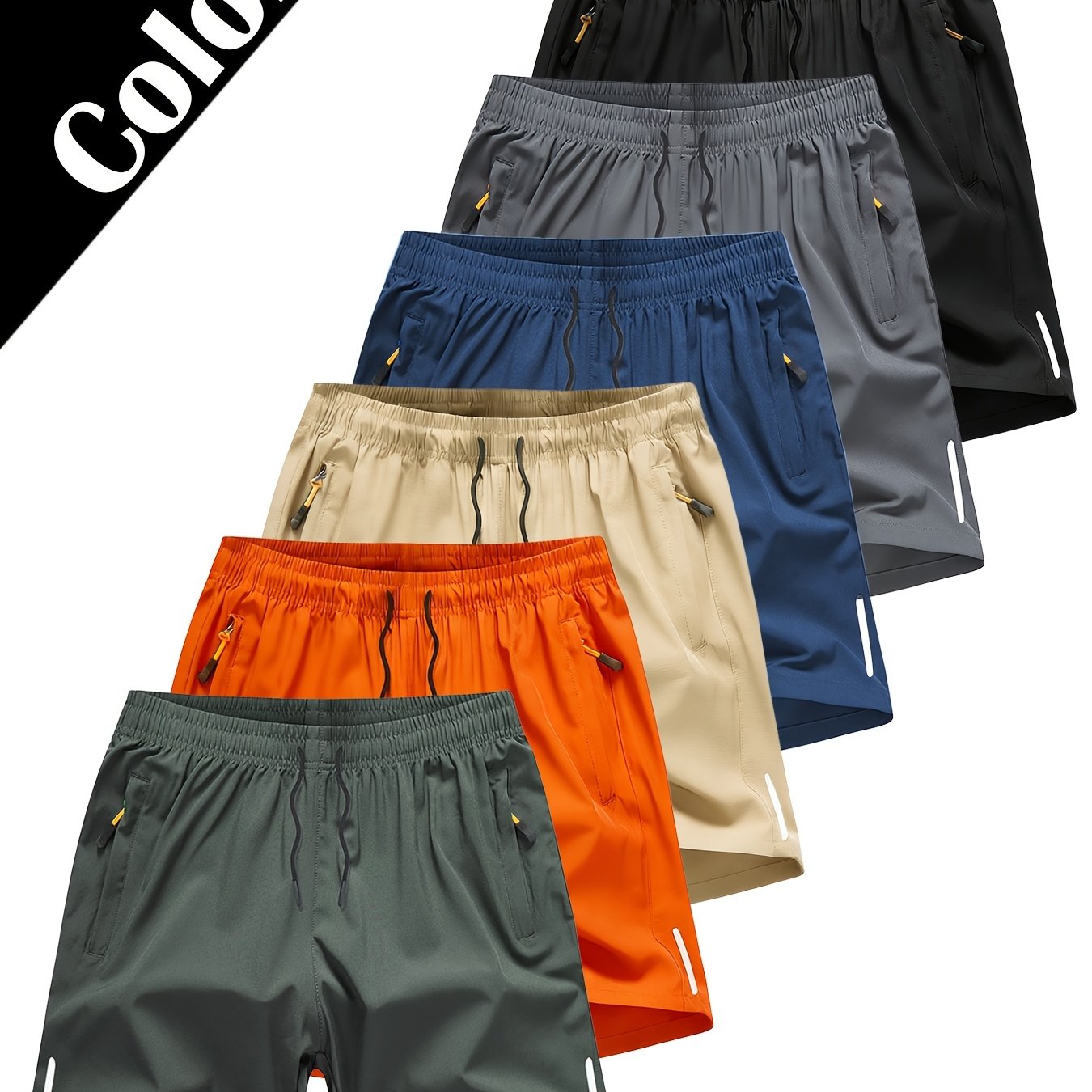 [6 Colors Optional] 2pcs Of Breathable Shorts | Loose And Slimming, Suitable For , , Made Of High-quality Fabric, Soft And Breathable, , Is A Cost-effective , Suitable For Outdoor