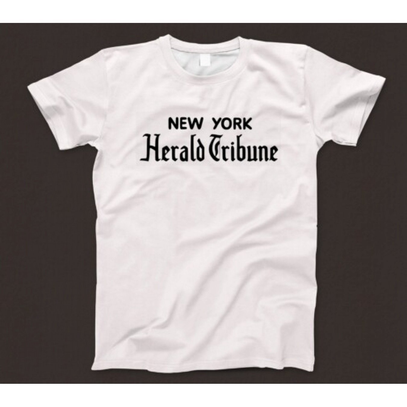 TEMU Vintage Film T-shirt - Jean & Iconic Newspaper Print Tee With Herald Tribune - Retro Movie Fan Apparel For Casual Wear