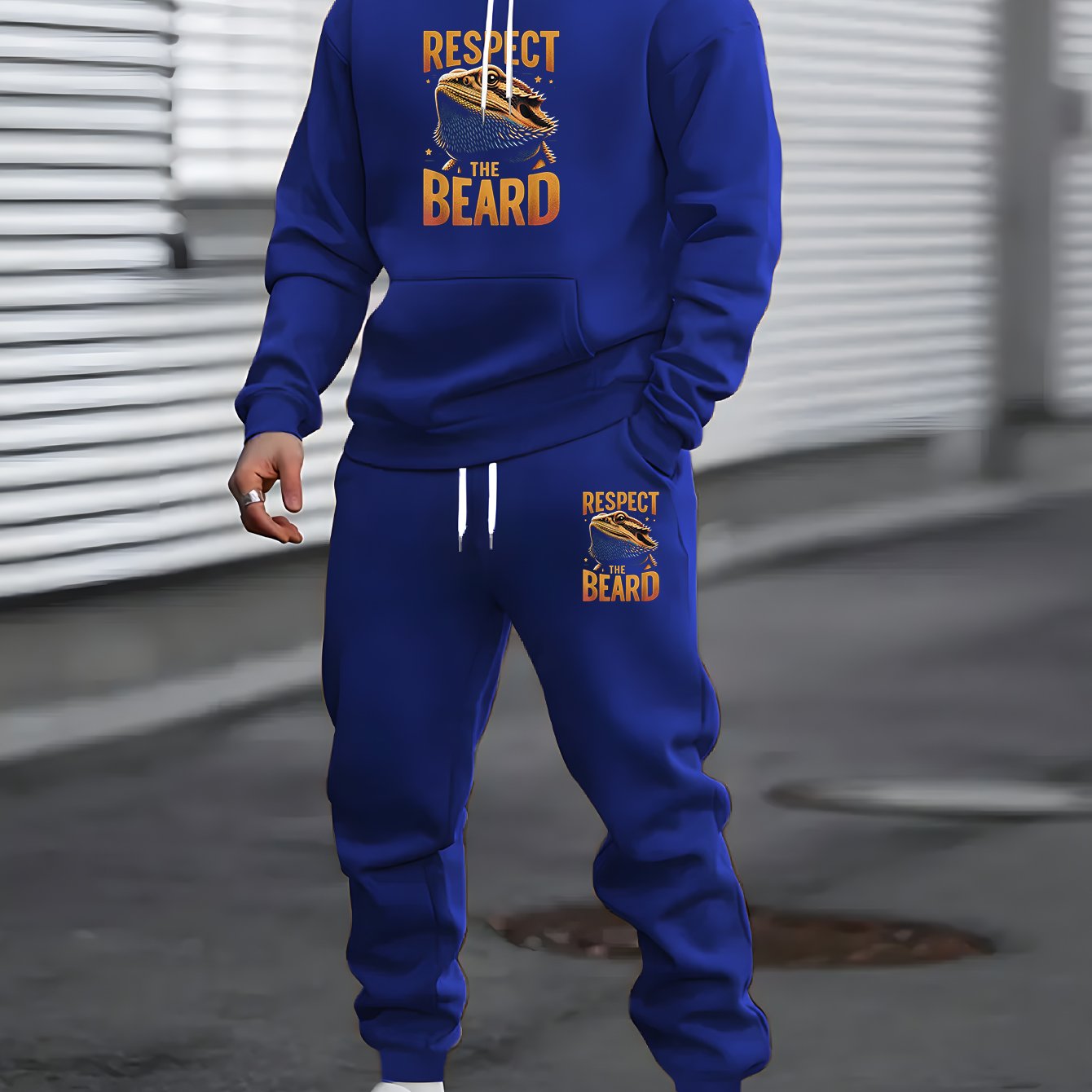 TEMU Fashionable And Minimalist Men's Graphic Suitable For Including Spring And Summer. Designed To Beards, This Comfortable And Versatile Sweatshirt