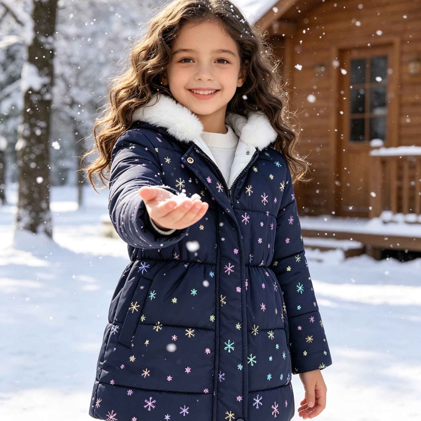 Jomake Girls' Padded Coat, An Outdoor Insulated Jacket For Daily Commutes, Camping Trips, , Days, Cold Weather, Autumn-winter Family Gatherings, Parties, Winter Festivals, Autumn , Season