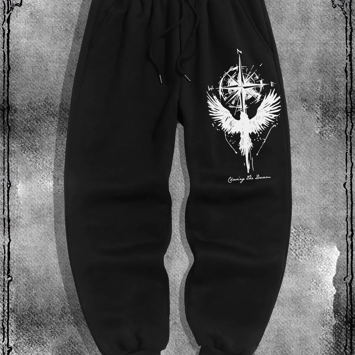 TEMU Flying Bird Compass Men's Outdoor Casual Sports Jogging Pants