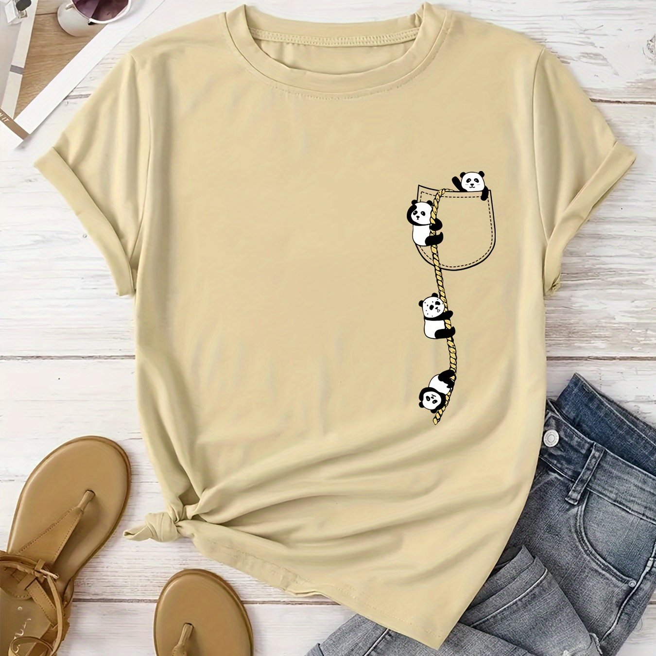 TEMU Casual T-shirts Printed T-shirts