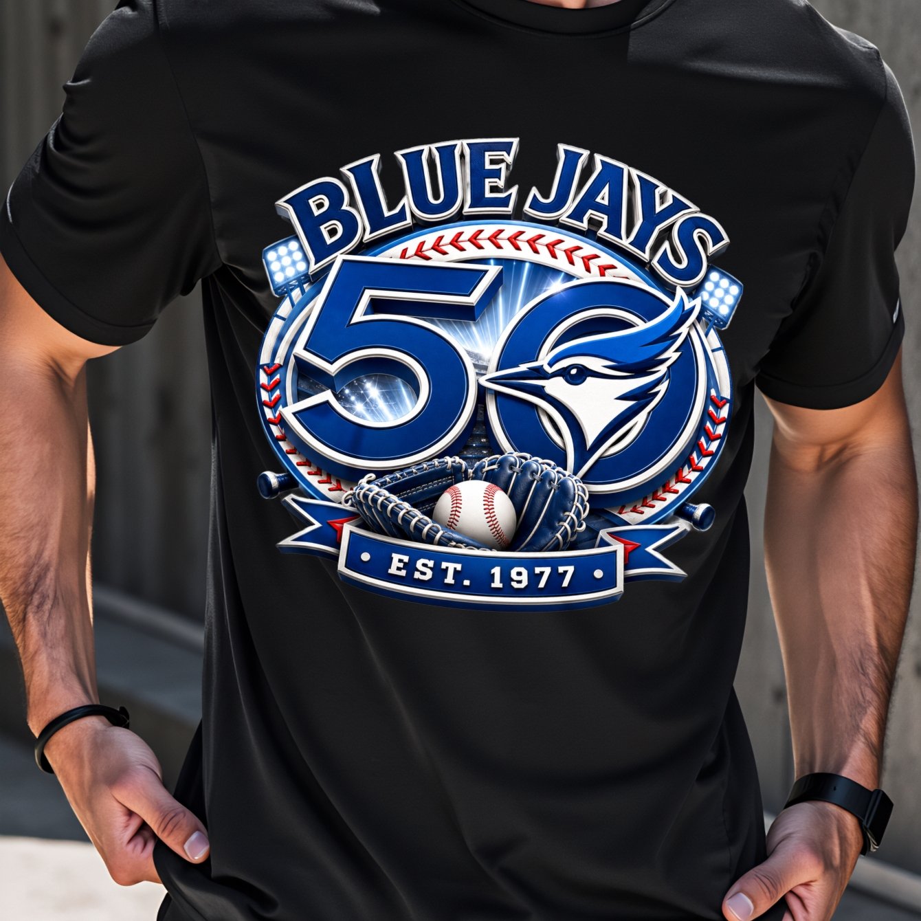 TEMU T-shirt pour homme avec 'équipe de baseball