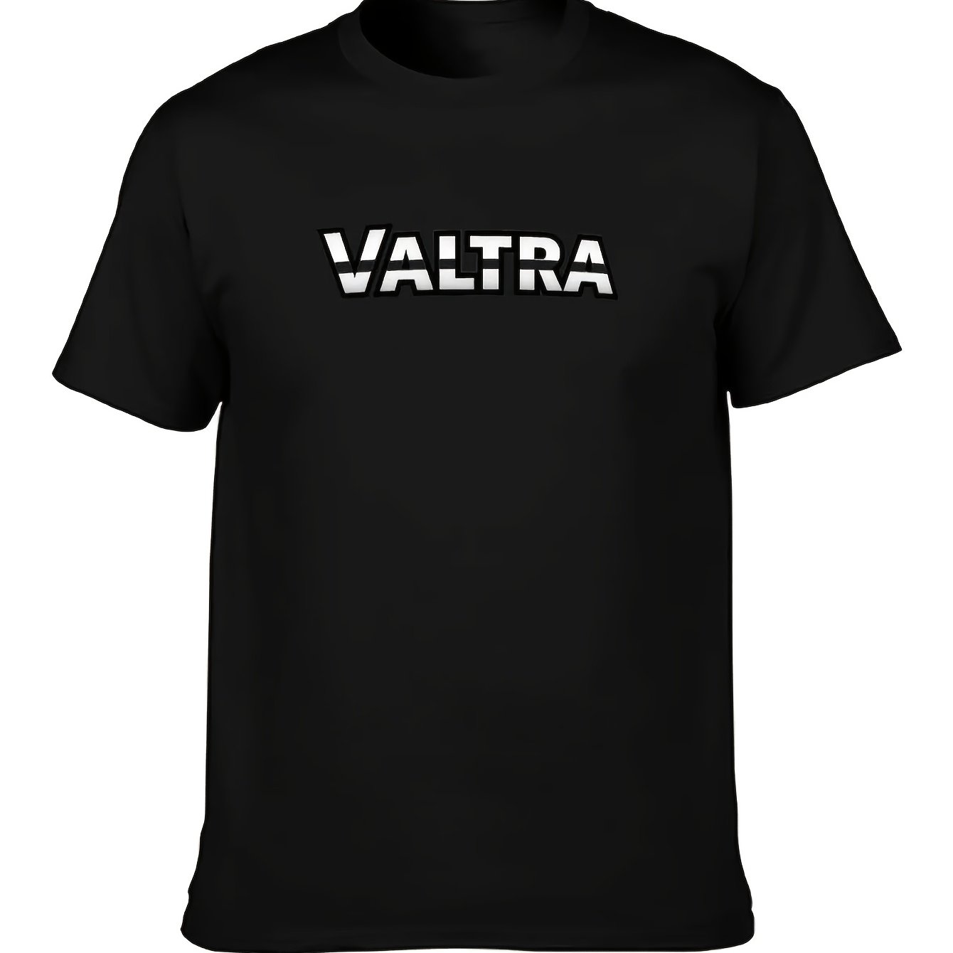 TEMU 2026 New Valtra T-shirt | Heavy, High Quality, Crew Neck, , , Regular Fit, Geometric Pattern, Plus Size