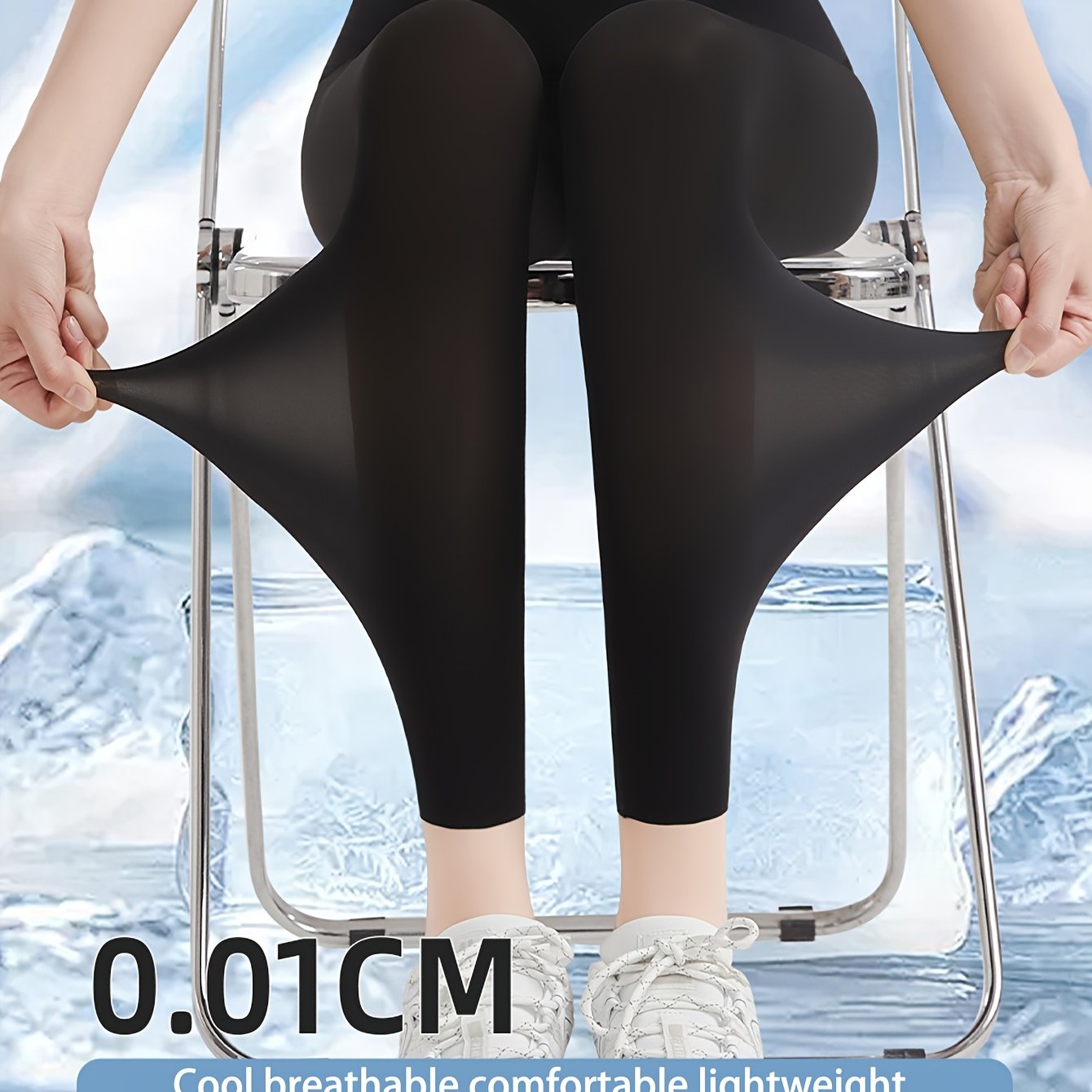 TEMU 【超薄型＆クール】レギンス ドパンツ 2枚セット 高弾性 通気性 吸湿発散性 にも最適