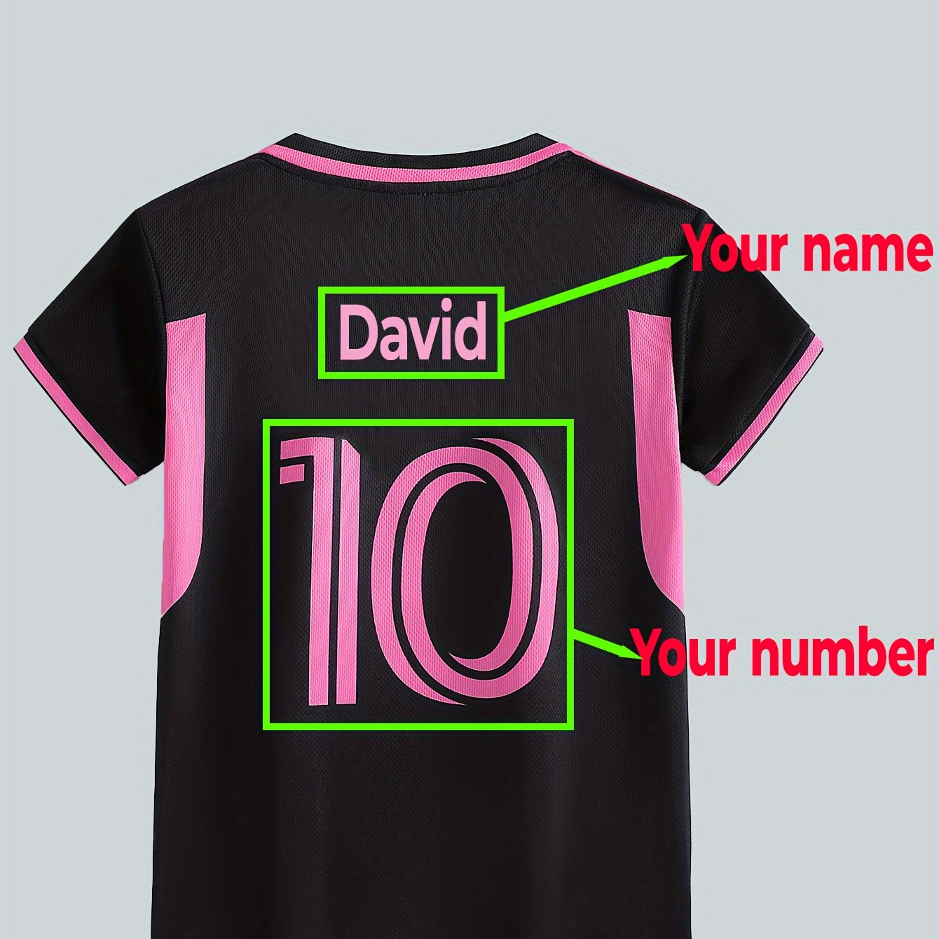 Custom-made Casual Athletic Training Quick-dry Soccer Jersey T-shirt With Name And Number