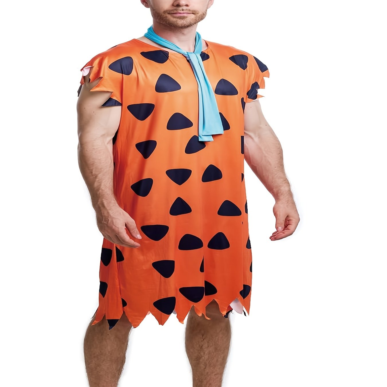 TEMU Halloween Costume Halloween Men's Costume, Outfit, Orange And Brown Version For Role-playing Parties, Stage Performances, Suitable As A Gift For