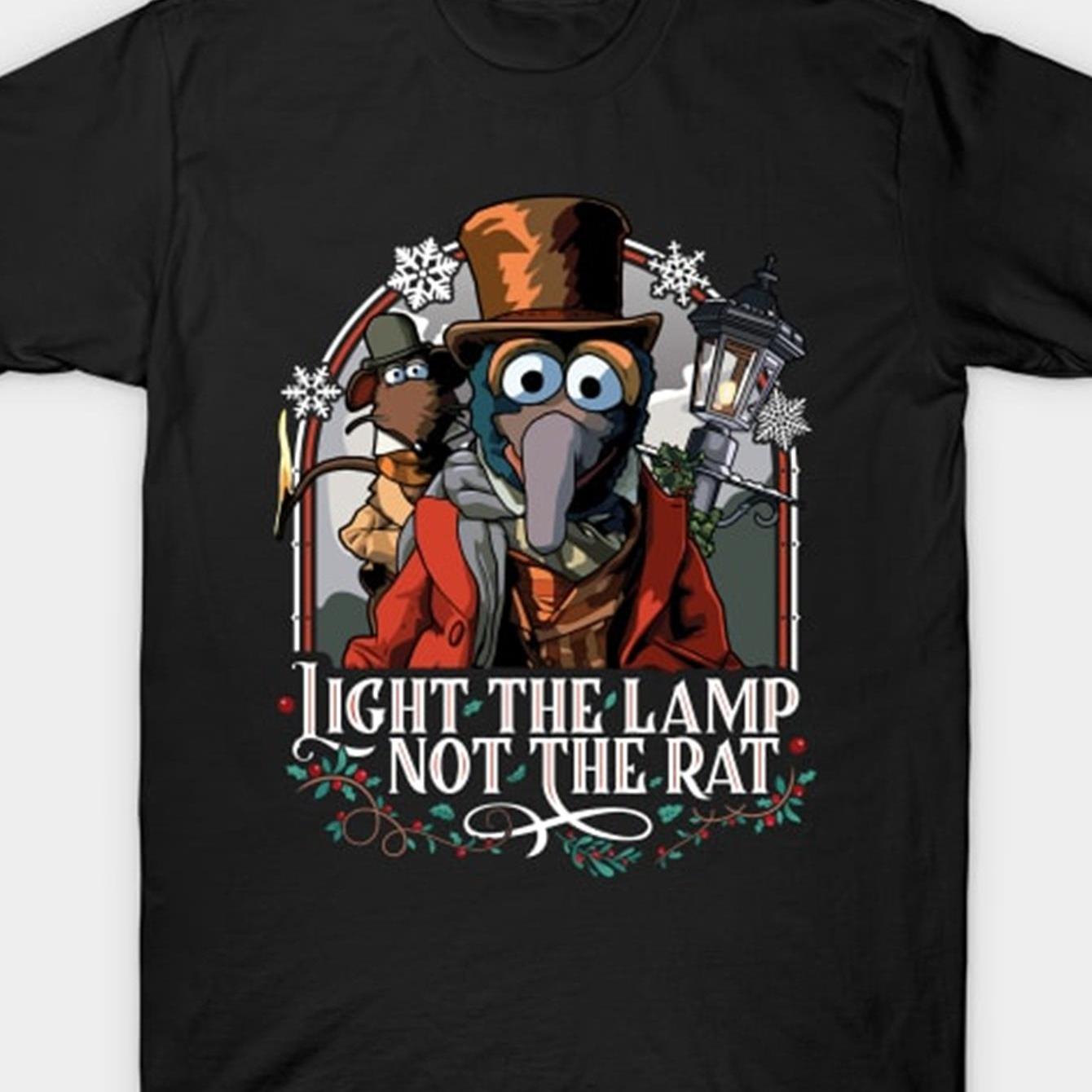 TEMU Men's Plush Christmas Carol & Graphic T-shirt - " Not " Design, Muppets Movie Inspired Casual Short Sleeve Round Neck Tee For Holiday Parties &