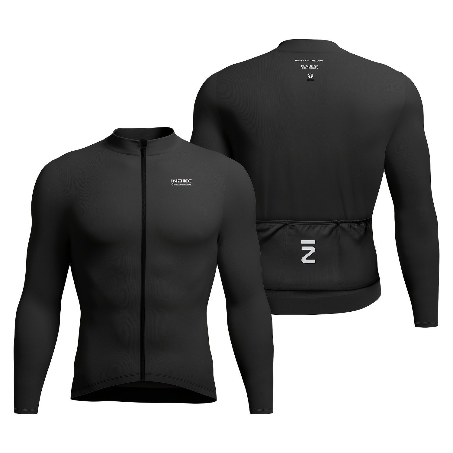 Image of Inbike Winter Men's Fleece Top, Warm Cycling Top, Mtb Cycling Suit, With 3