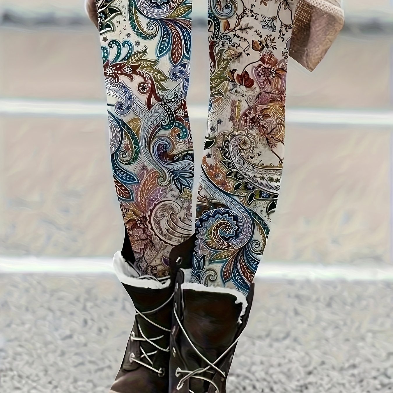 Women's Leggings, Printed Tights