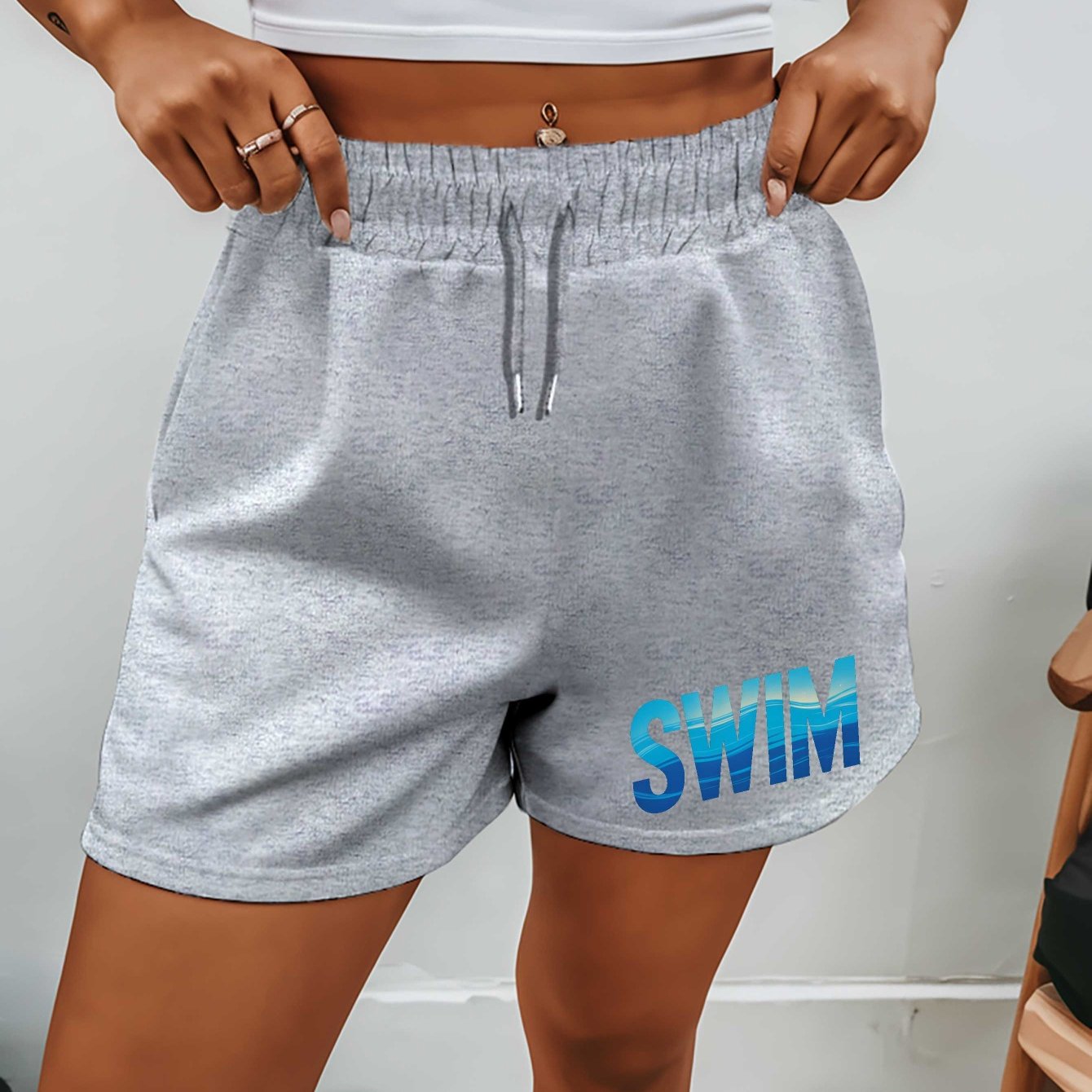 TEMU Plus Size - Plus Size - New Oversized Women's Shorts For Summer, Perfect For Casual Wear, Versatile Mid-length Pants, Trendy , Plush Five-point