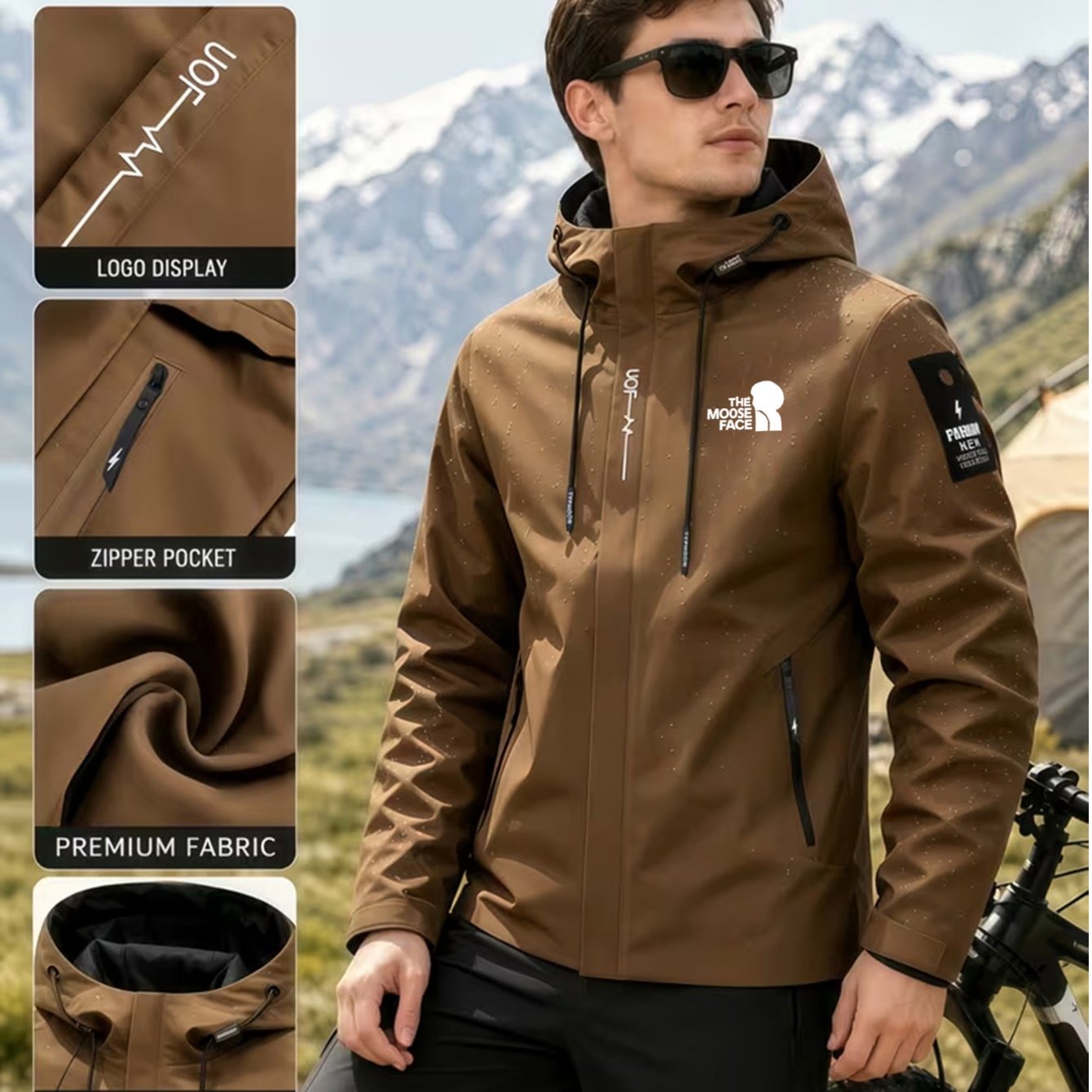 Men's Autumn/Winter Jacket, Full-Zip Hooded Coat