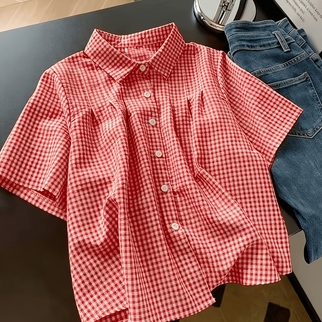 TEMU New Style Lapel Loose Fashion Women's Shirt