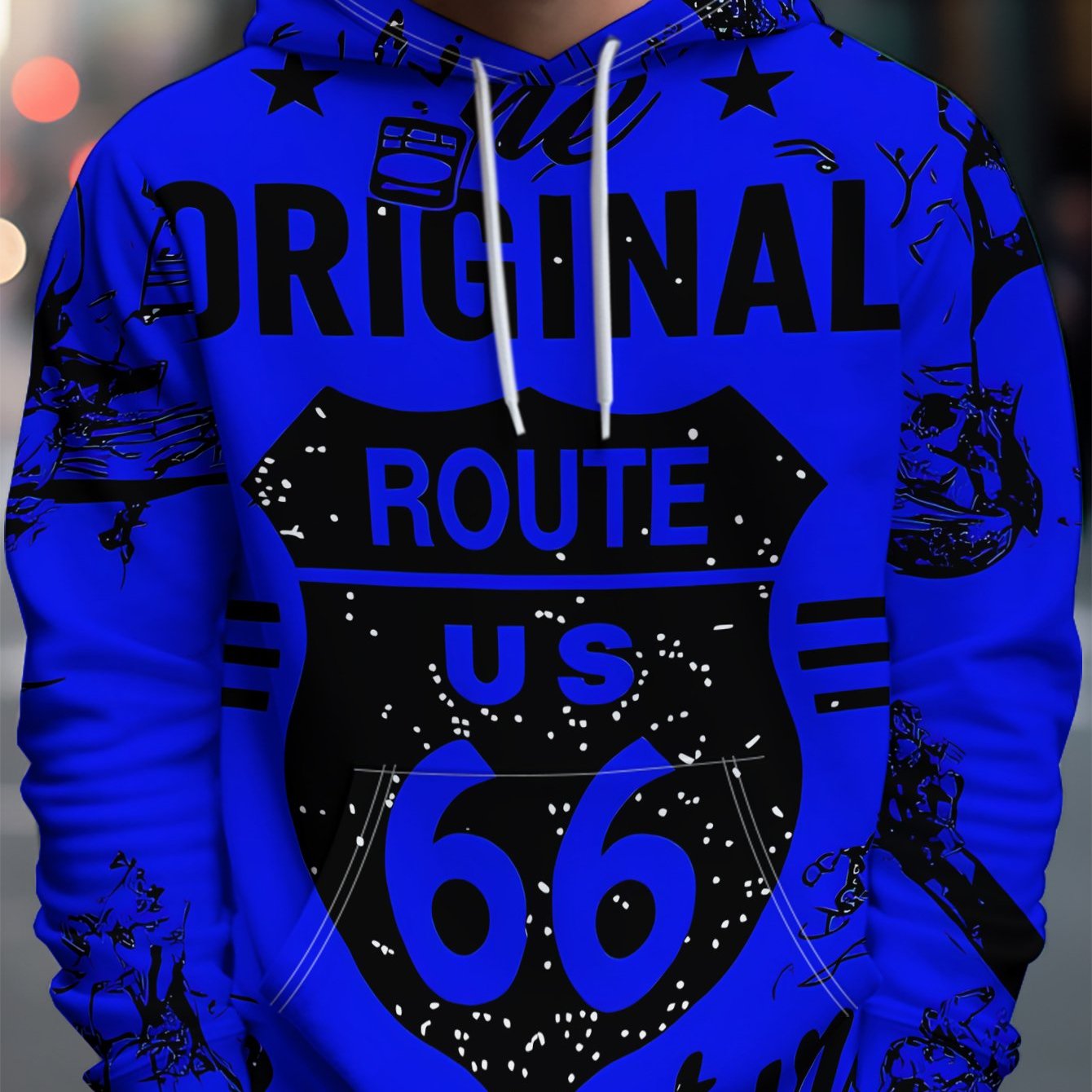 Image of New Arrival Men Plus Size Hoodie Outdoor Street Wear Theme All Design Sense Spring Autumn Comfortable Fashion Versatile Hooded Sweatshirt, Plus Size