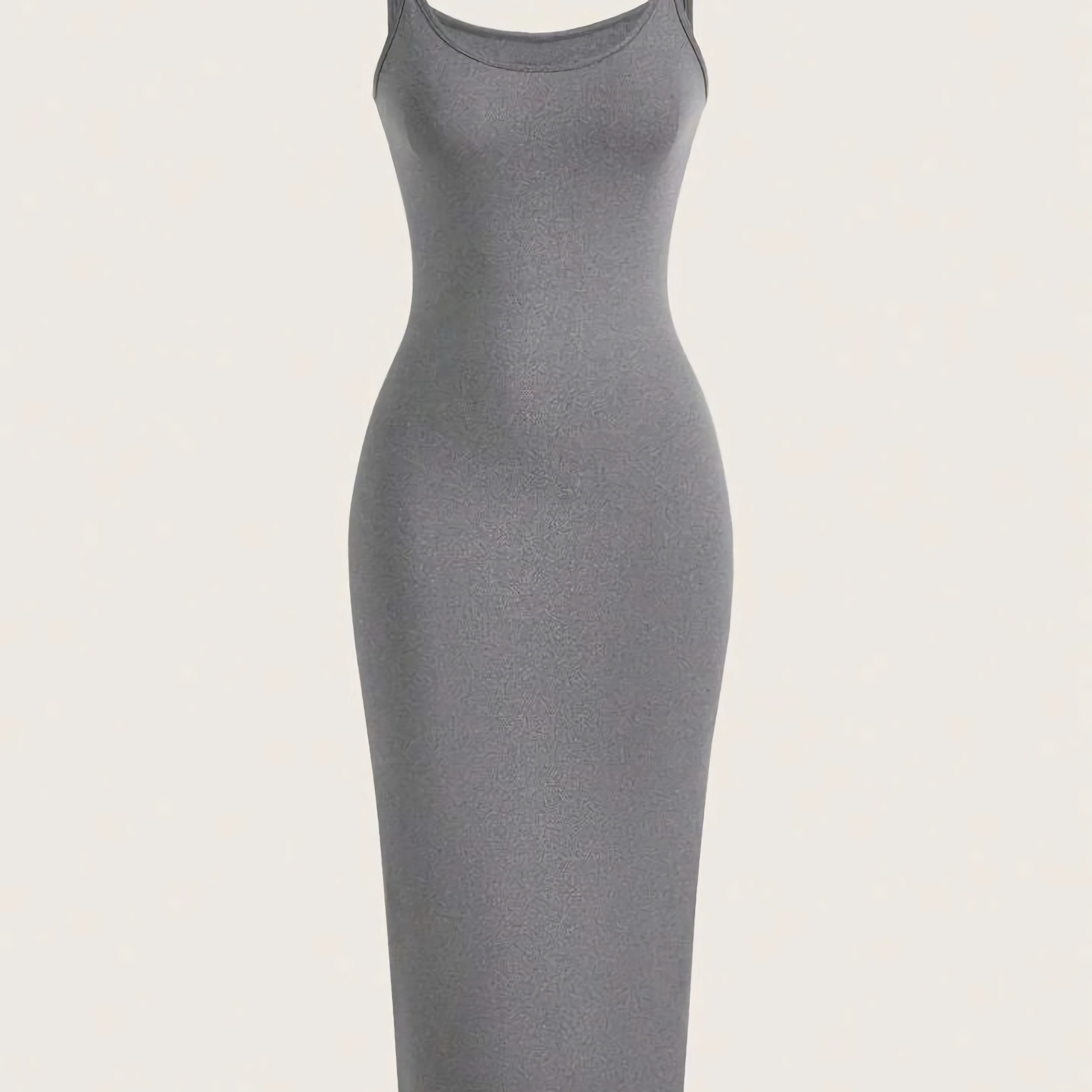 Solid Spaghetti Strap Dress, Sexy Sleeveless Bodycon Dress For , Women's Clothing