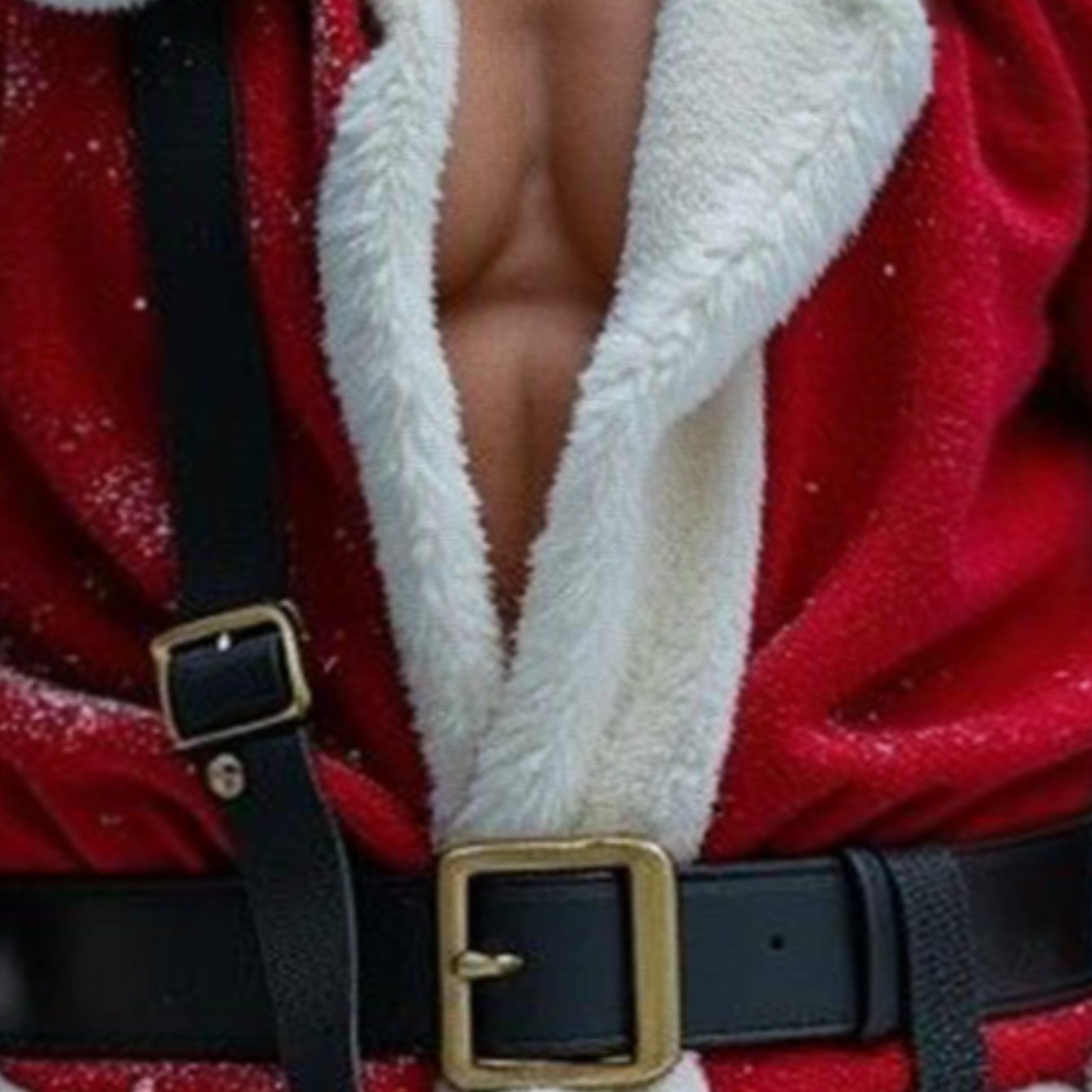 TEMU Men's Print Christmas T-shirt - Santa Claus And Elf Costume Style, And Red Suit Design, Crew Neck Short Sleeve Casual Holiday Party Apparel,