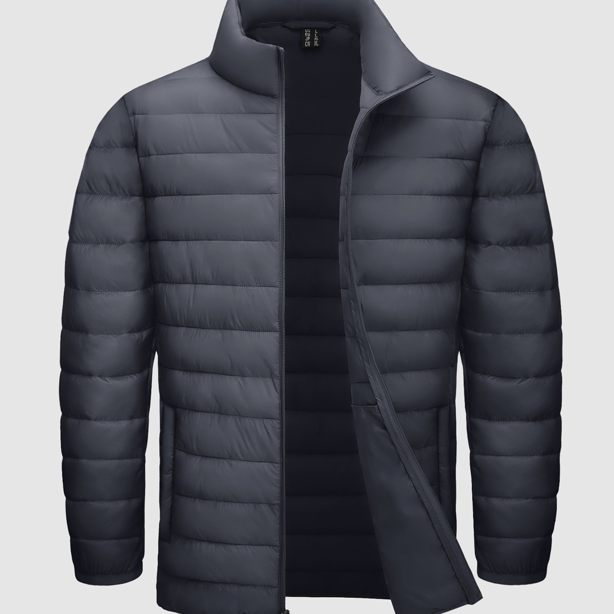 Image of Men's Jackets Lightweight Warm Winter Quilted Jackets Outdoor Traveling Cycling Hiking Fishing Camping Daily Casual Insulated Jacket Padded Coats