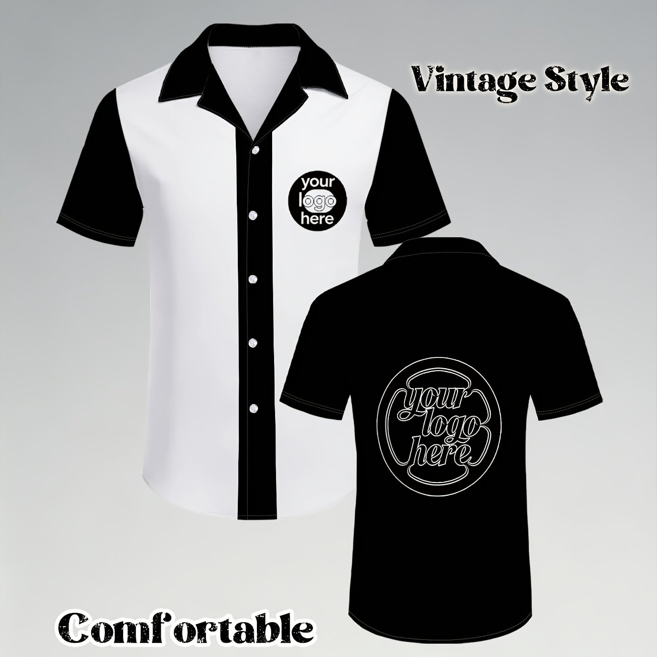 TEMU Men's Custom Shirt, Minimalist Tech Style – Features A Fashionable Custom Logo, Available In Multiple Colors, Gatherings And Casual