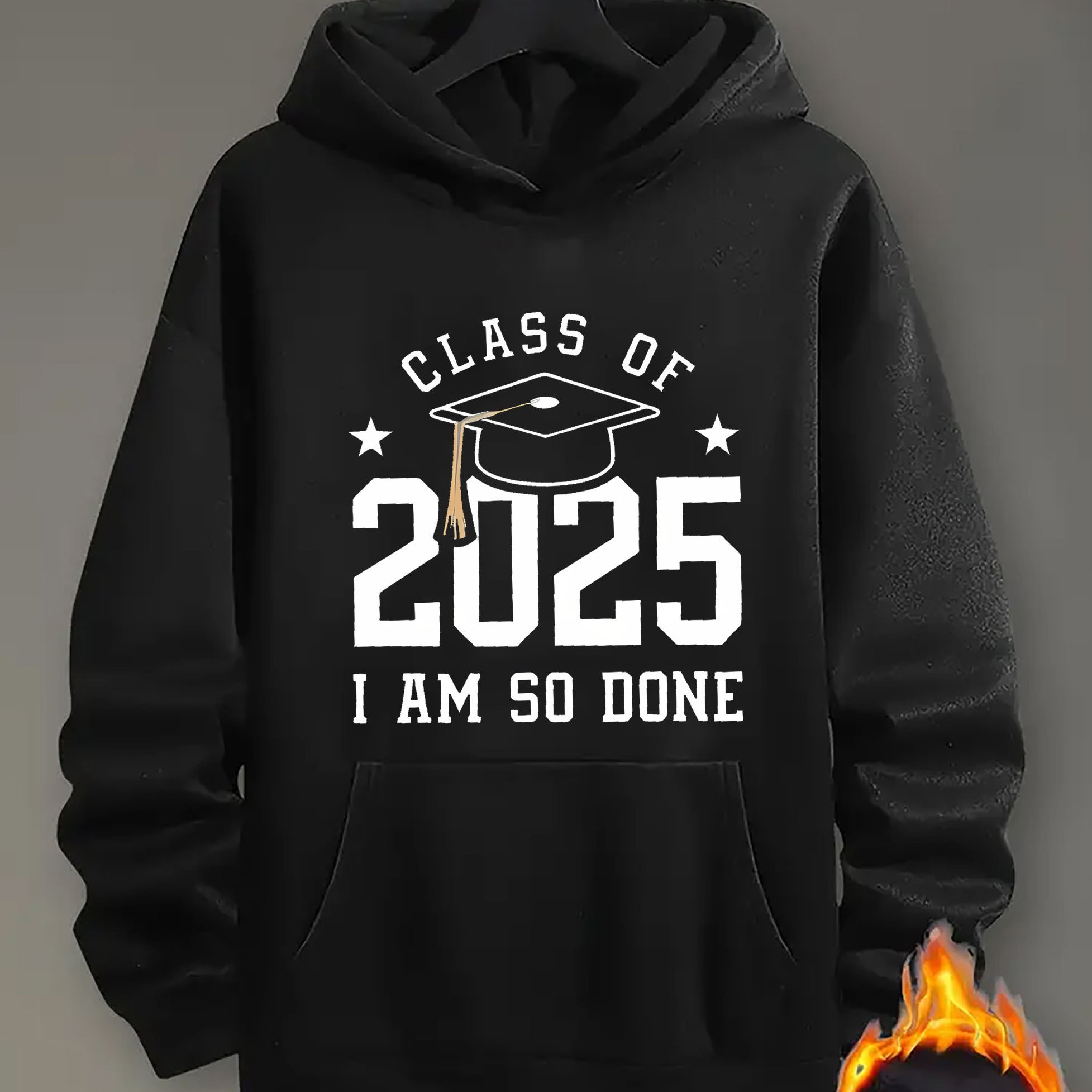 TEMU Tendance 2025 : Cagoule à capuche pour homme avec motif de mode créative, sweat-shirt à manches longues avec , haut décontracté ample, vêtements