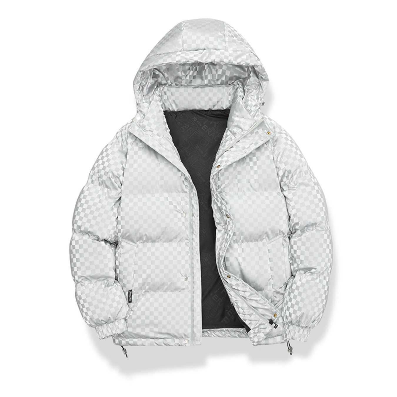 Image of Men's Thickened Padded Coat For Outdoor Use; New Style, Fashionable, Warm, With Hood; Suitable For Winter.
