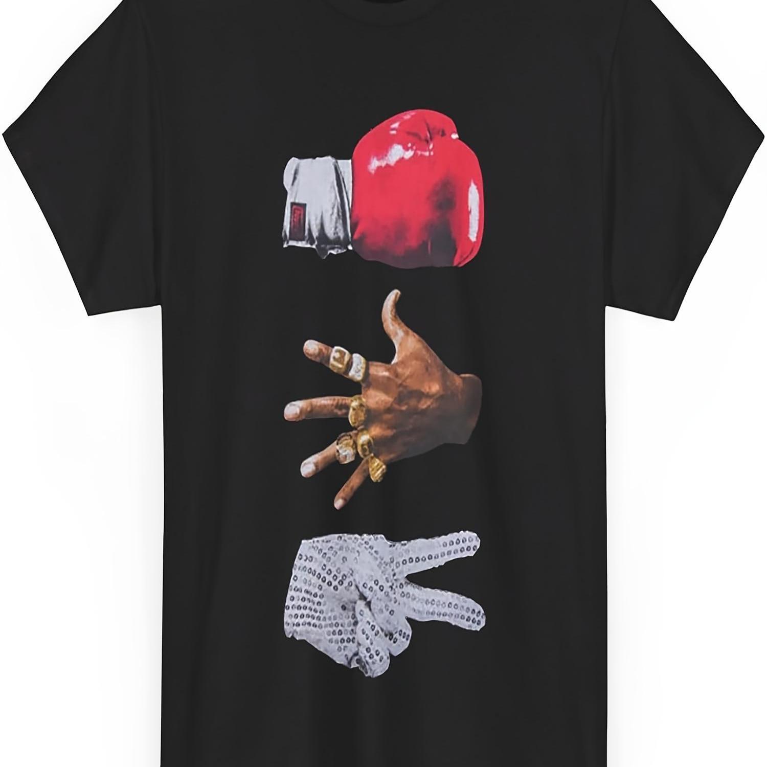 TEMU 100% Cotton - 3 Graphic T Shirt For Men Jordan Short Sleeve Tees
