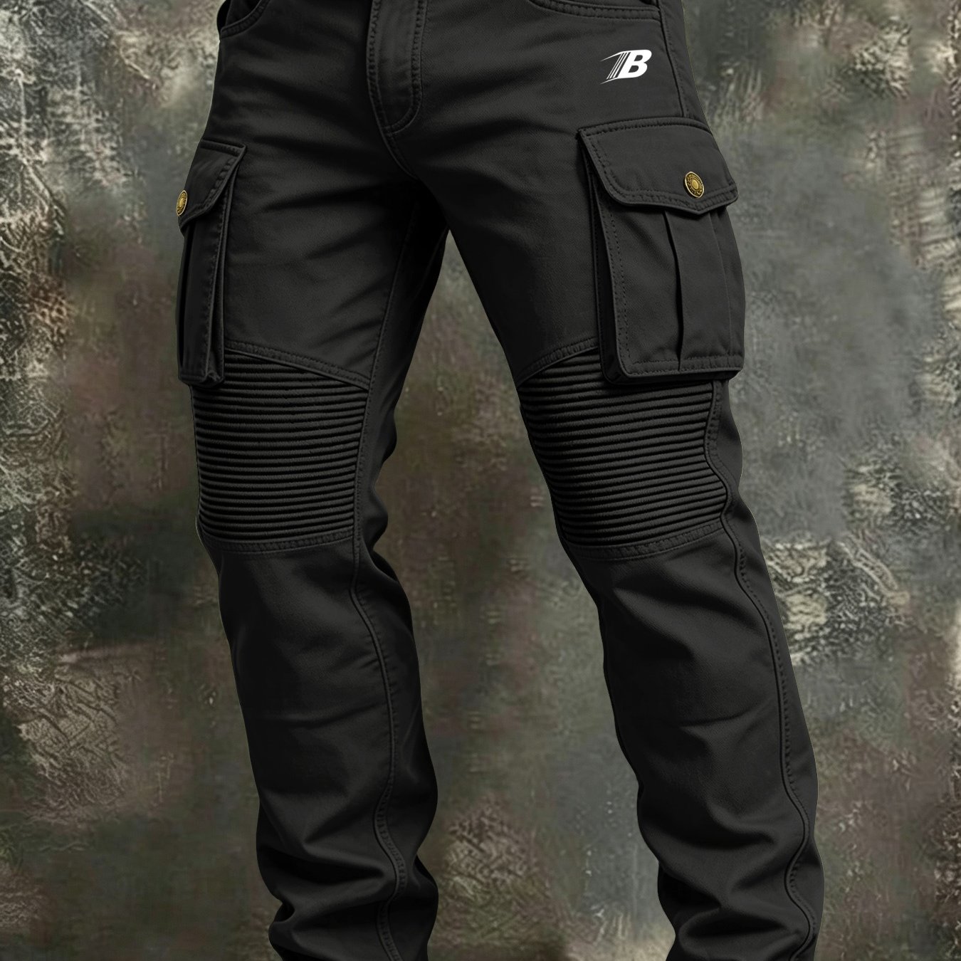 Image of Men's 100% Cargo Pants. Multi-. Casual Athletic Cargo Trousers. Suitable For Hiking Outdoor Sports And Travel. Suitable For Camping And , Plus Size
