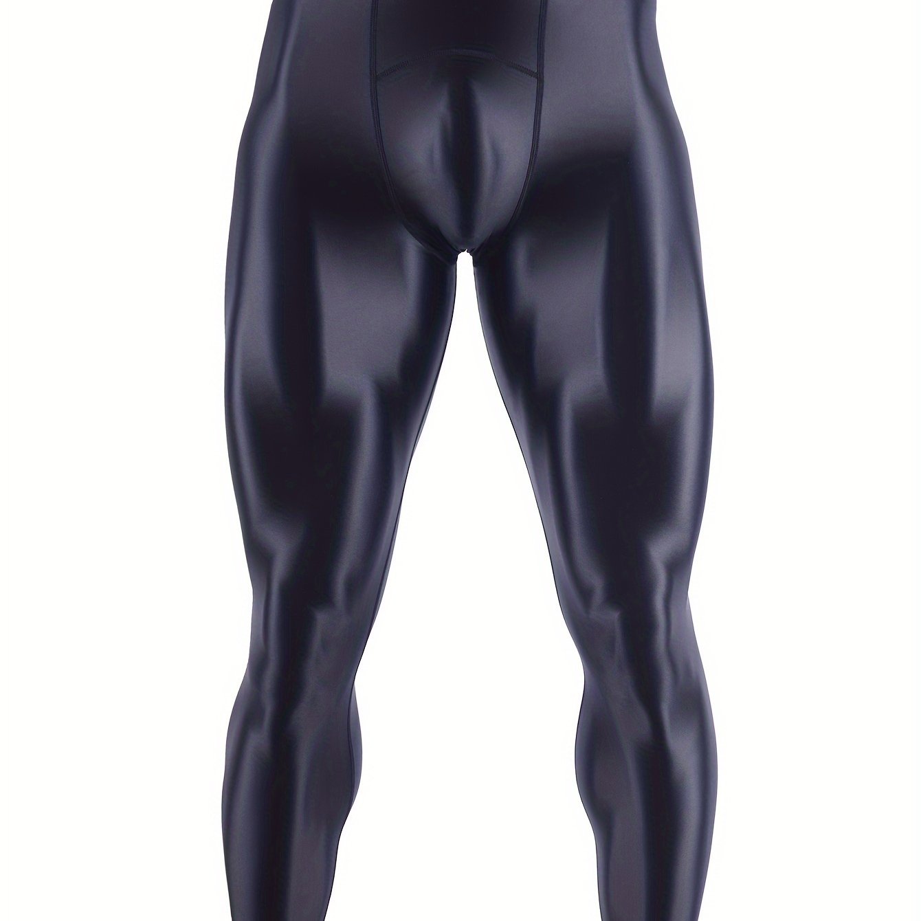  winying Men's Oil Glossy Compression Pants Shiny