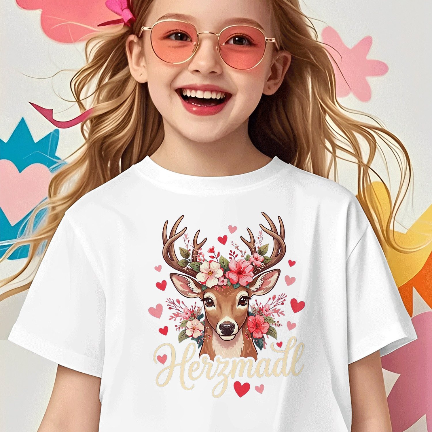 Image of Passend For Oktoberfest T-shirt Damen Trachtenshirt T-shirt For Boys Girls Kids Chlidren T-shirt