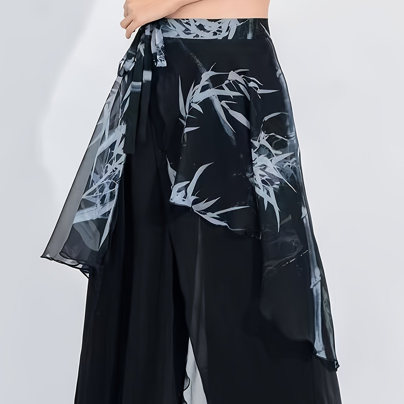 TEMU New Summer Style Ancient Style Jazz Dance Costume, Ethnic Dance Strappy Skort, Modern Dance Loose Dance Skirt With Thong