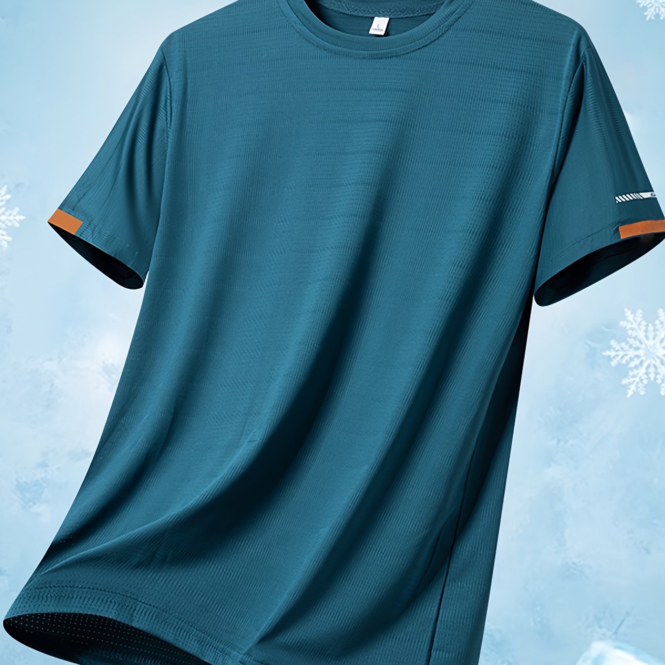 TEMU Men's Summer Casual Stretch Athletic Short Sleeve