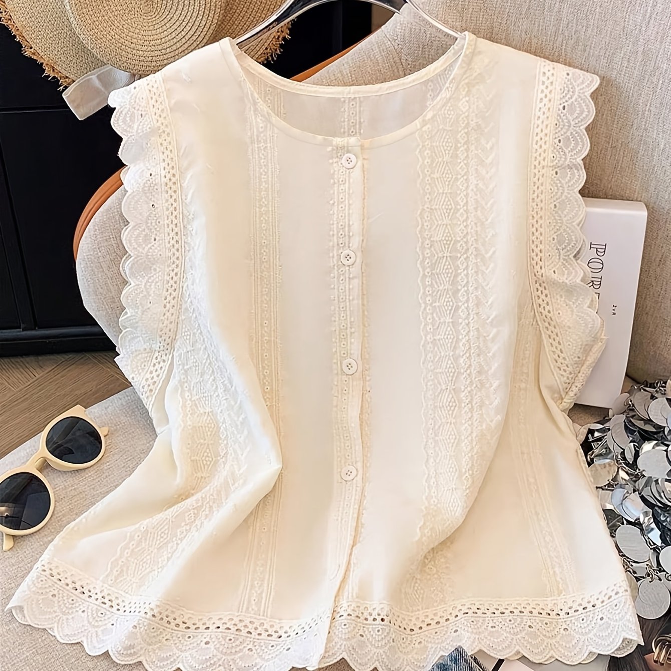 TEMU レディース 幾何学模様刺繍柄 カジュアル 万能 デイツ