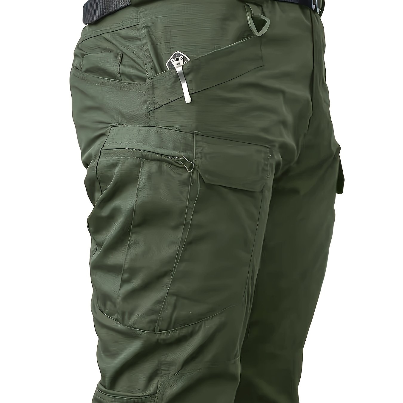 TEMU Men's Tactical Cargo Pants - Multi-pocket Tool Storage, Durable Tear-resistant Fabric With Three-dimensional Tailoring, Lightweight Feature,