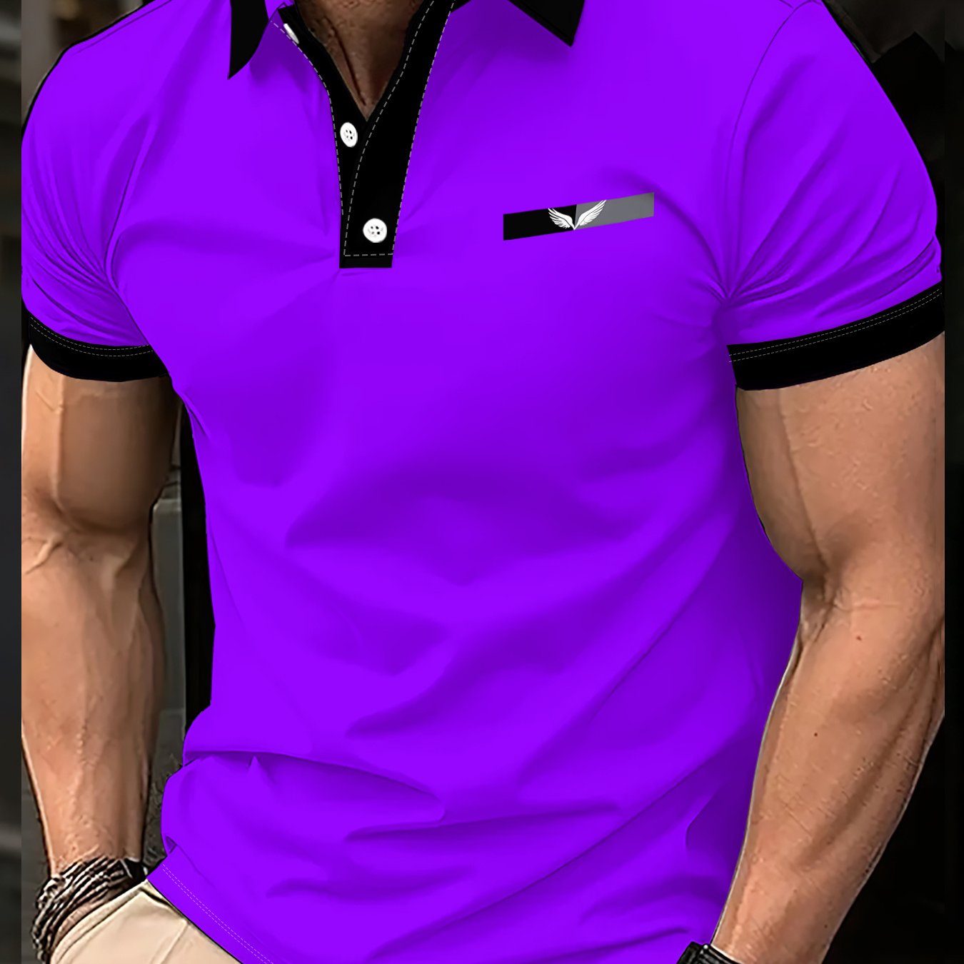 TEMU [printed Design - Not Textured] Men's Fashion Casual Shirt