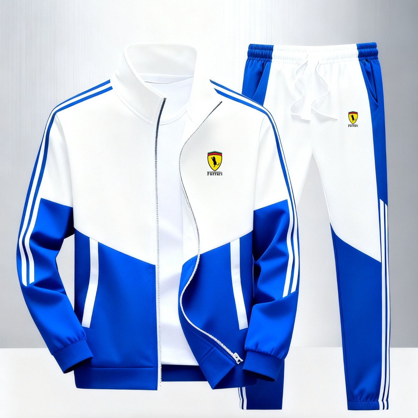 2pcs Set - Unisex Casual Sports Jacket And Trousers - In Multiple Colors, Plus Size