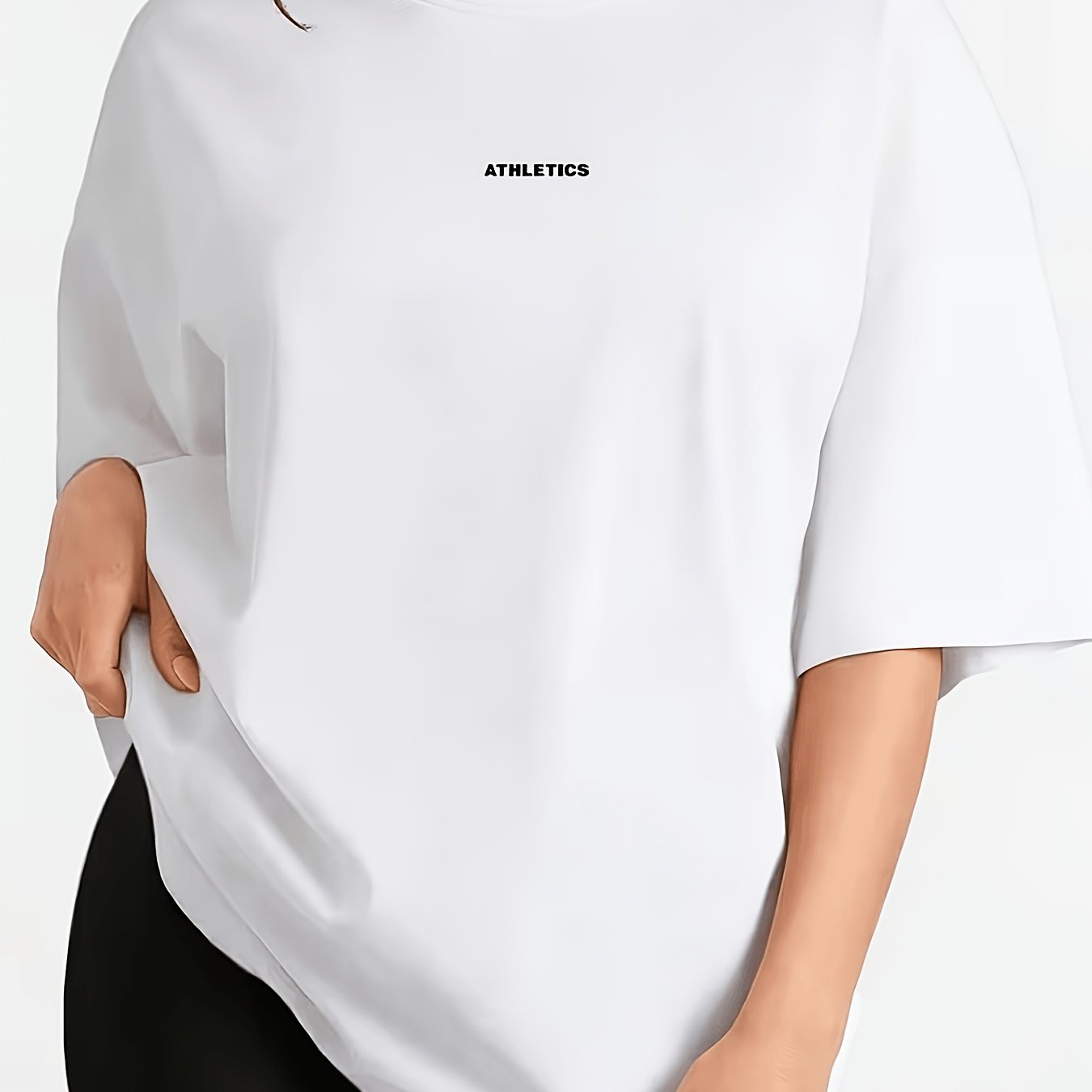 TEMU Y Casual T-shirt, Short-sleeved Breathable Quick-, Fashionable Fitness Swear