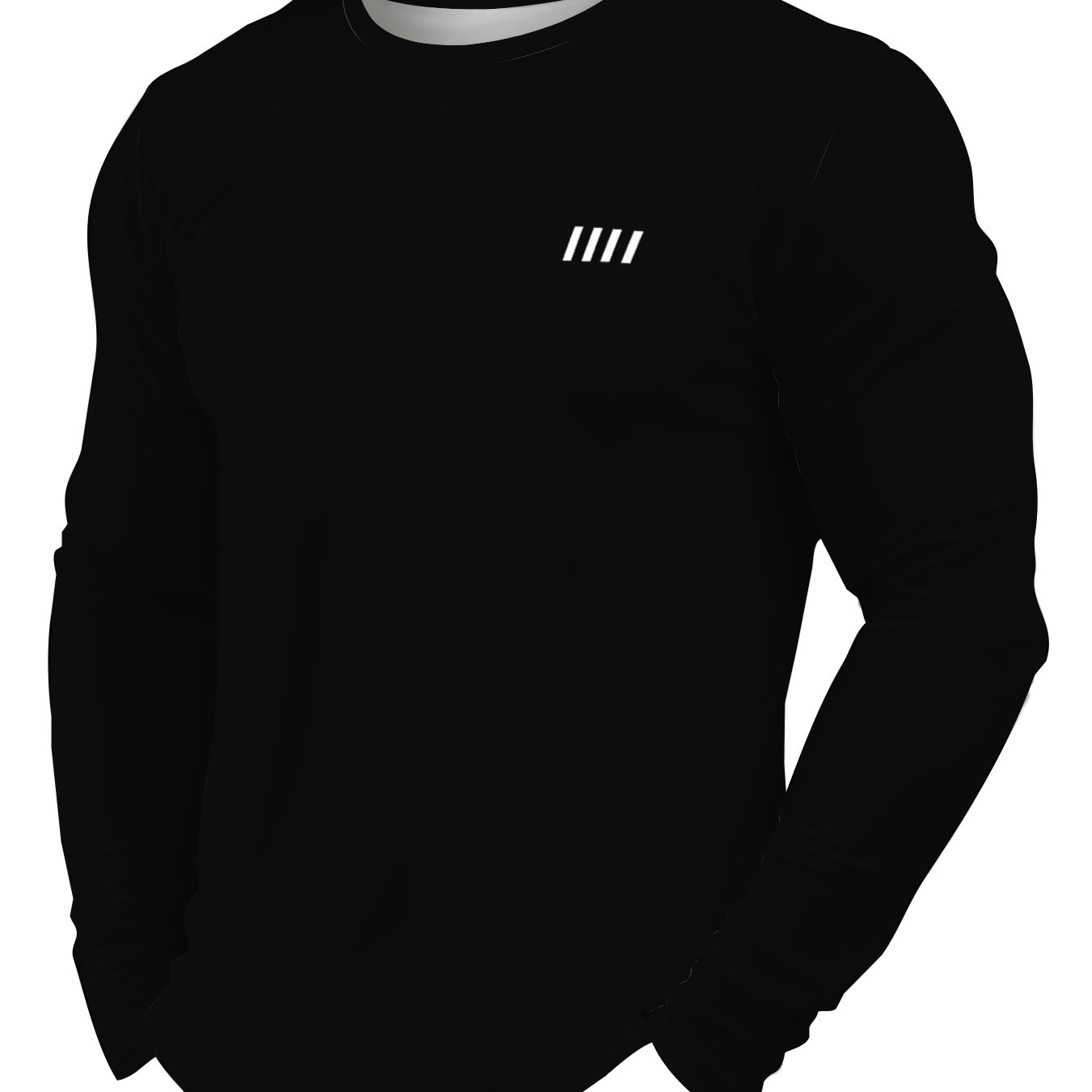 TEMU Men's Long Sleeve T-shirt, Casual Fashion, Suitable For Outdoor Activities And Sports, Loose And Stylish Top For Daily Wear