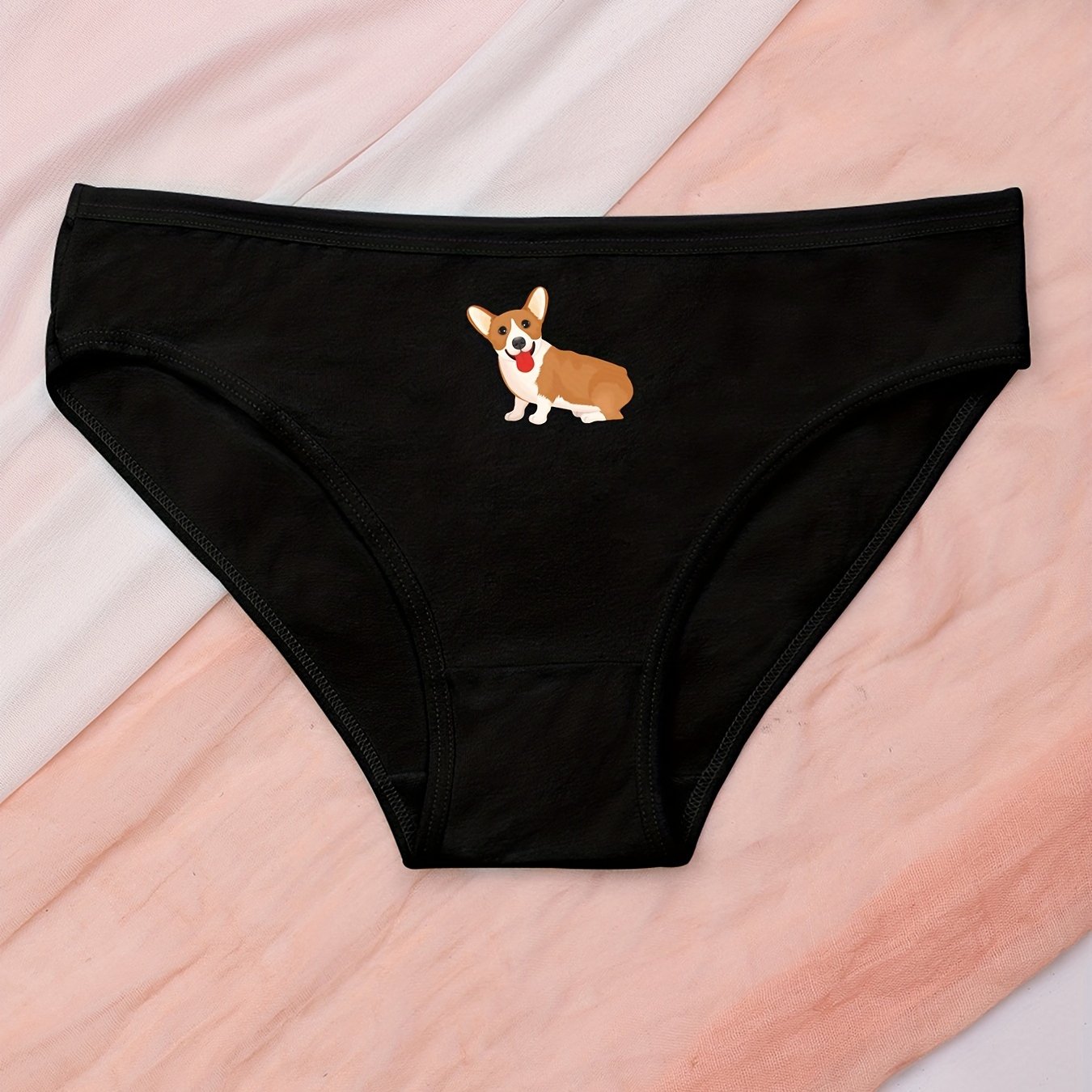 Women's Cute Cartoon Puppy Underwear Cute Puppy Lingerie Women's