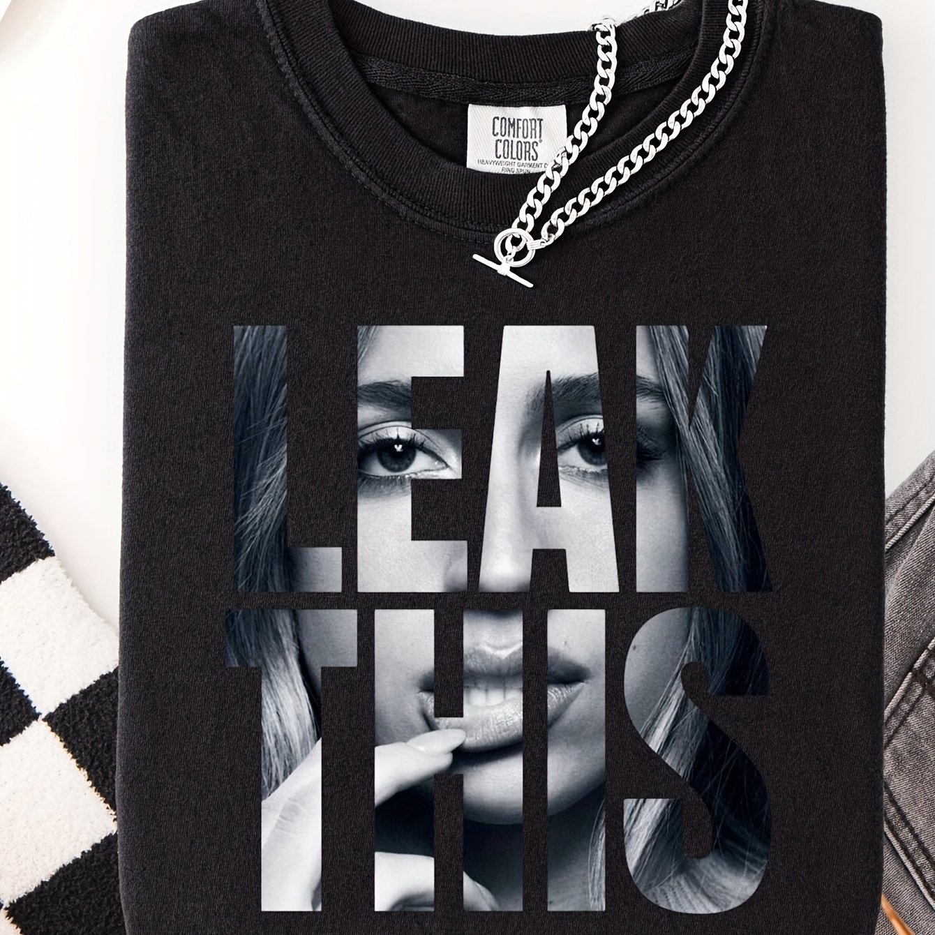 TEMU This 2025 Concert T-shirt Features Mc Ra E Leak, Designed By Colors With A Y2k Graphic Style