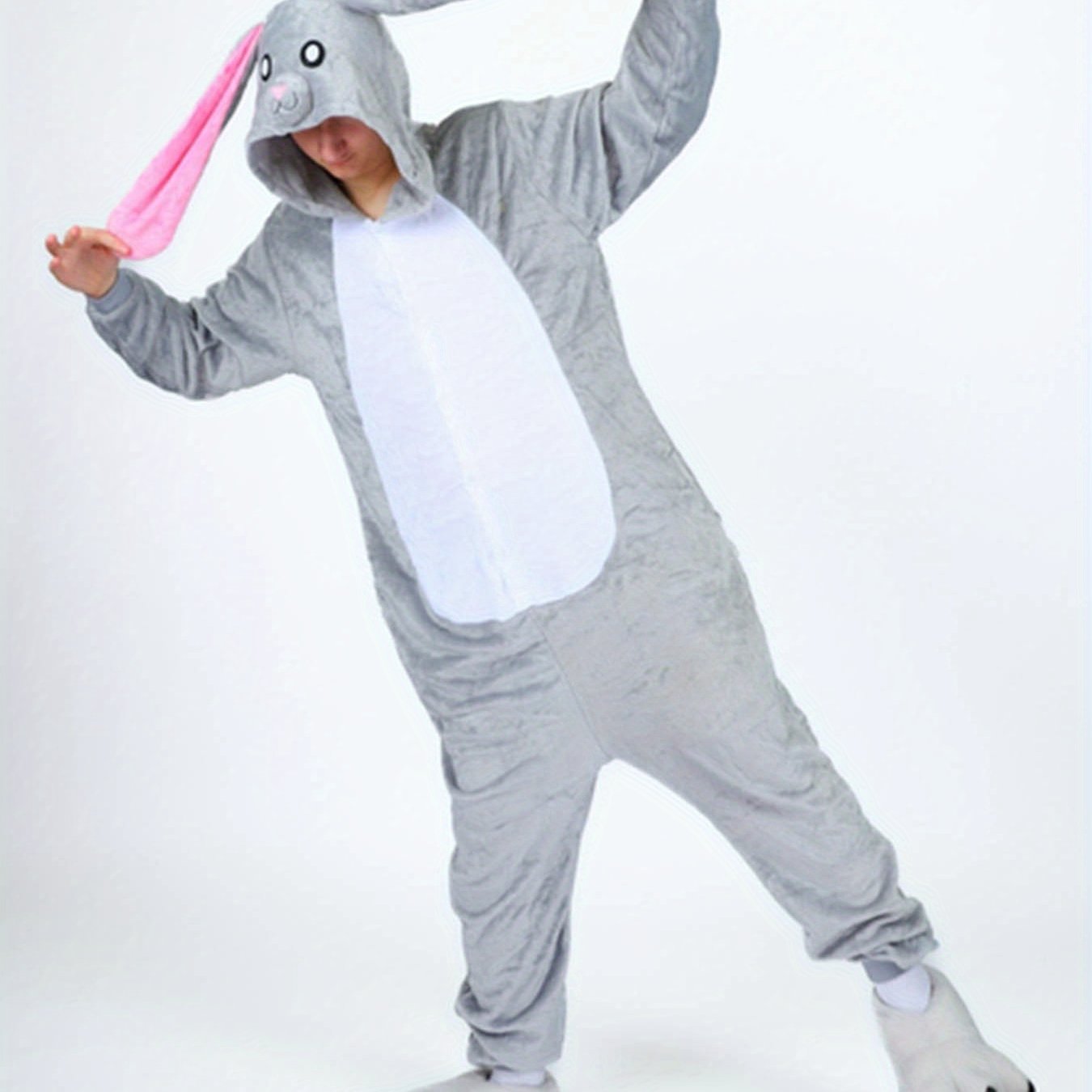 TEMU Cozy Flannel Hooded Costumes For Adult Animals, Perfect For Autumn And Winter Gifts
