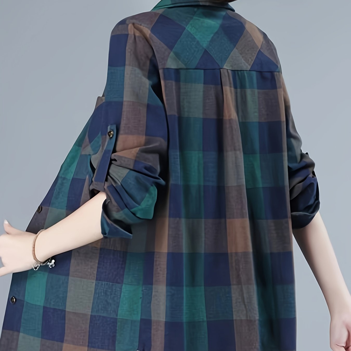 TEMU Spring And Autumn Mom Shirt Jacket For Women