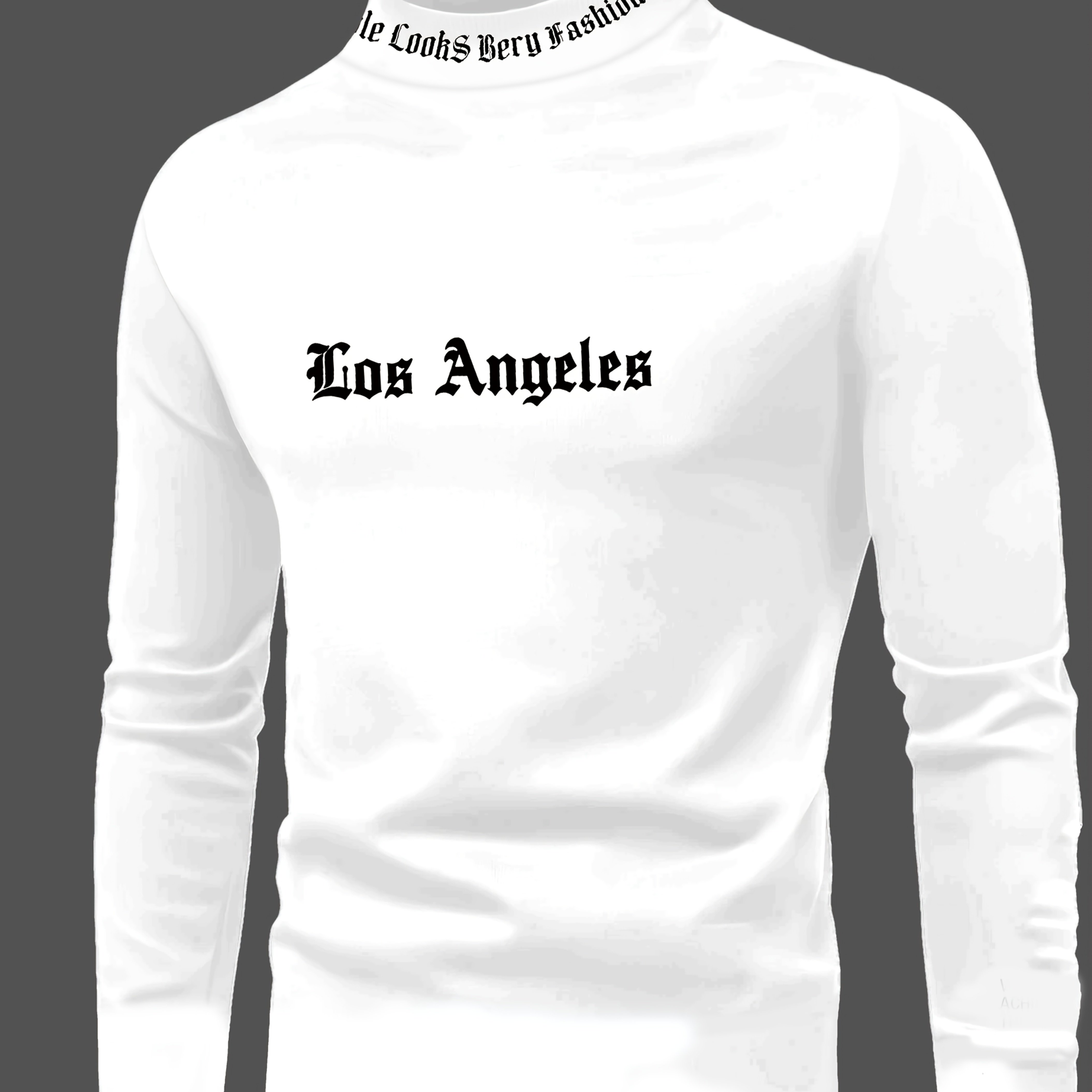E-shop Herren Herbst Freizeit Bequeme Langarmshirt mit Buchstaben "Cos " Aufdruck, Rundhalsausschnitt, Basislayer, geeignet für Freizeitaktivitäten,