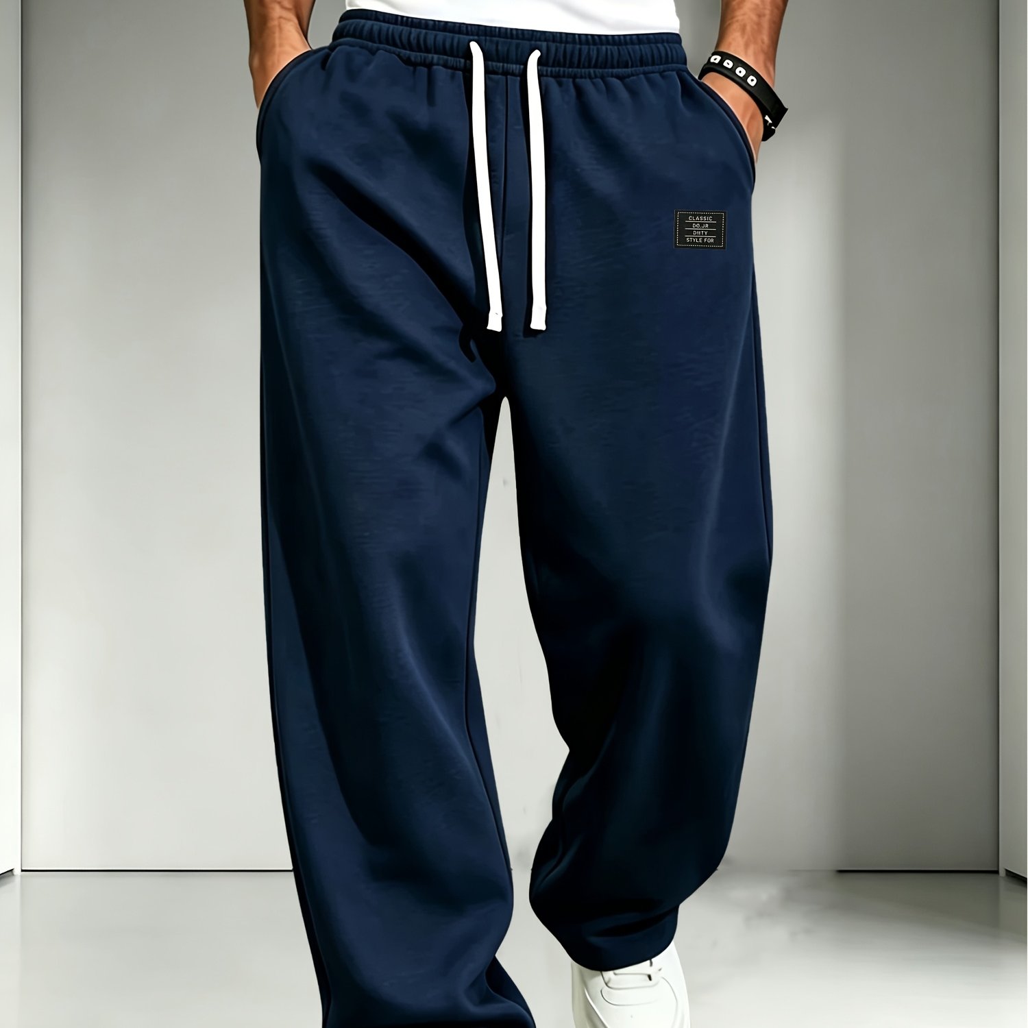 TEMU Pantaloni da qualit� | Pantaloni sportivi casual da , pantaloni in maglia rilassata con coulisse in vita, facile e , pantaloni da e traspiranti,